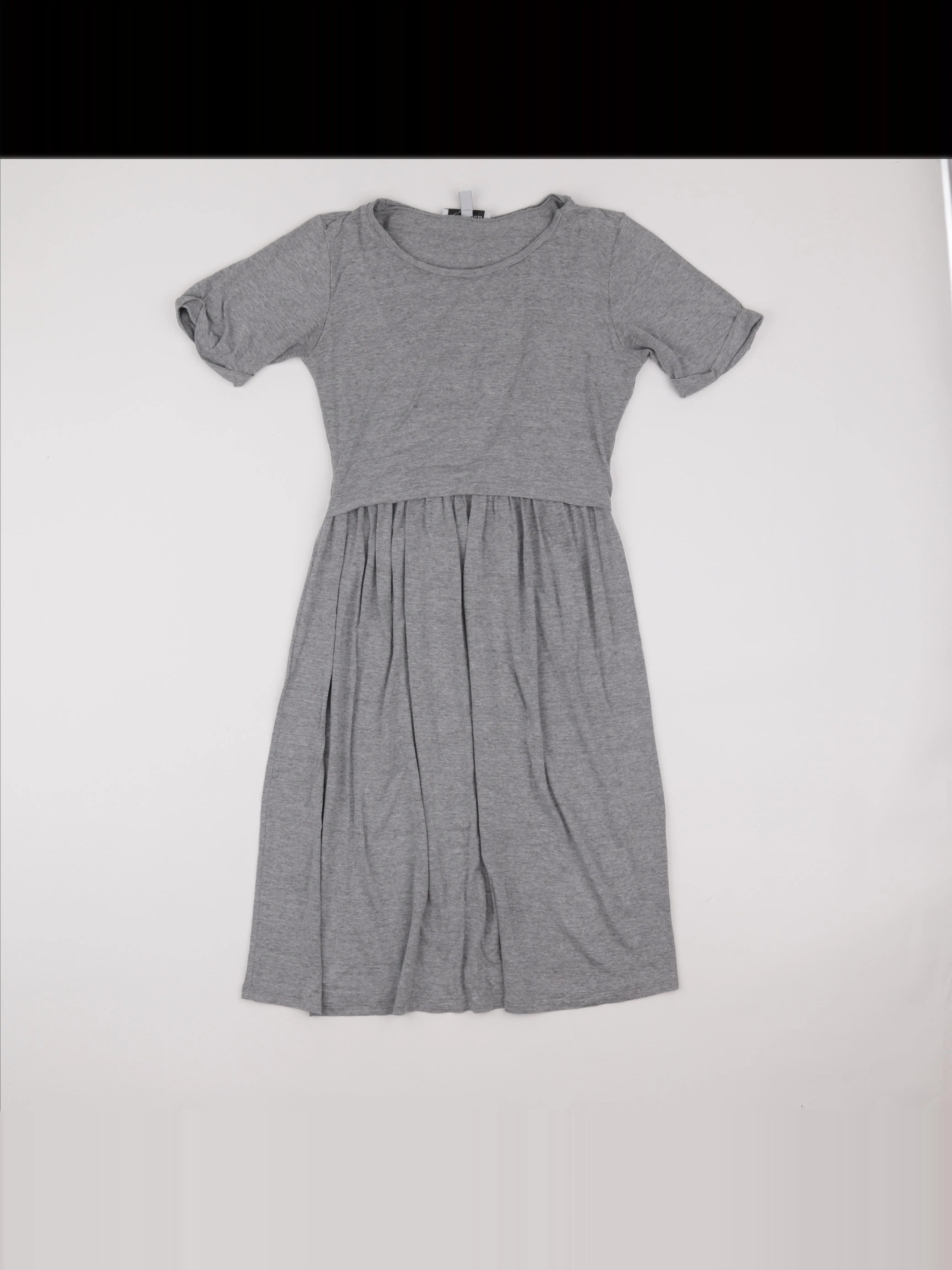 Envie de fraise - robe grossesse gris - 36 à 38