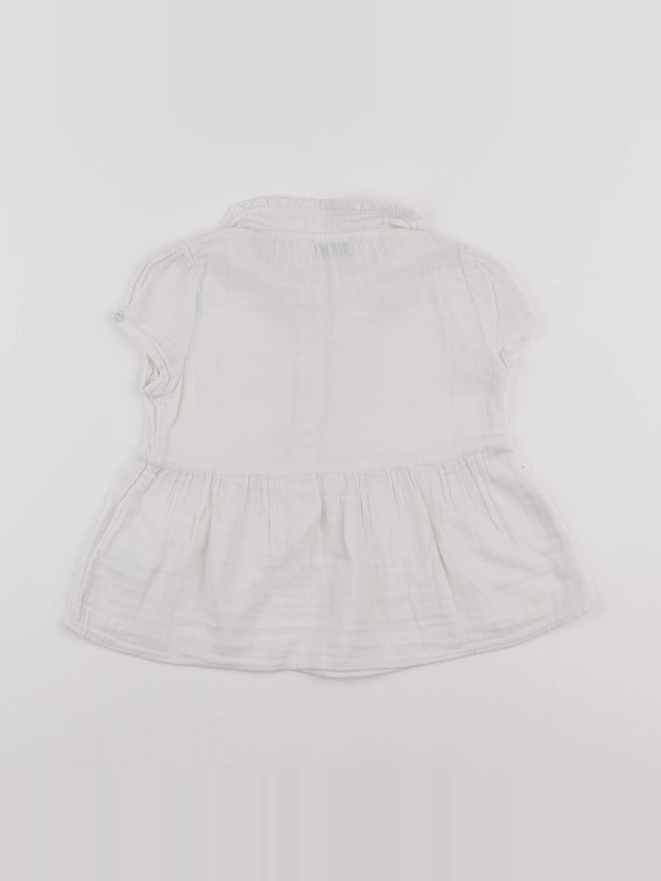 Cyrillus - blouse blanc - 4 ans