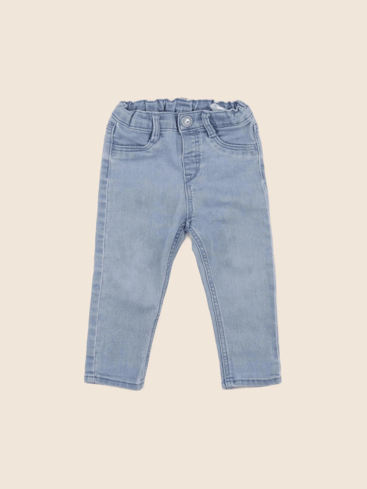 H&M - jean bleu - 9/12 mois
