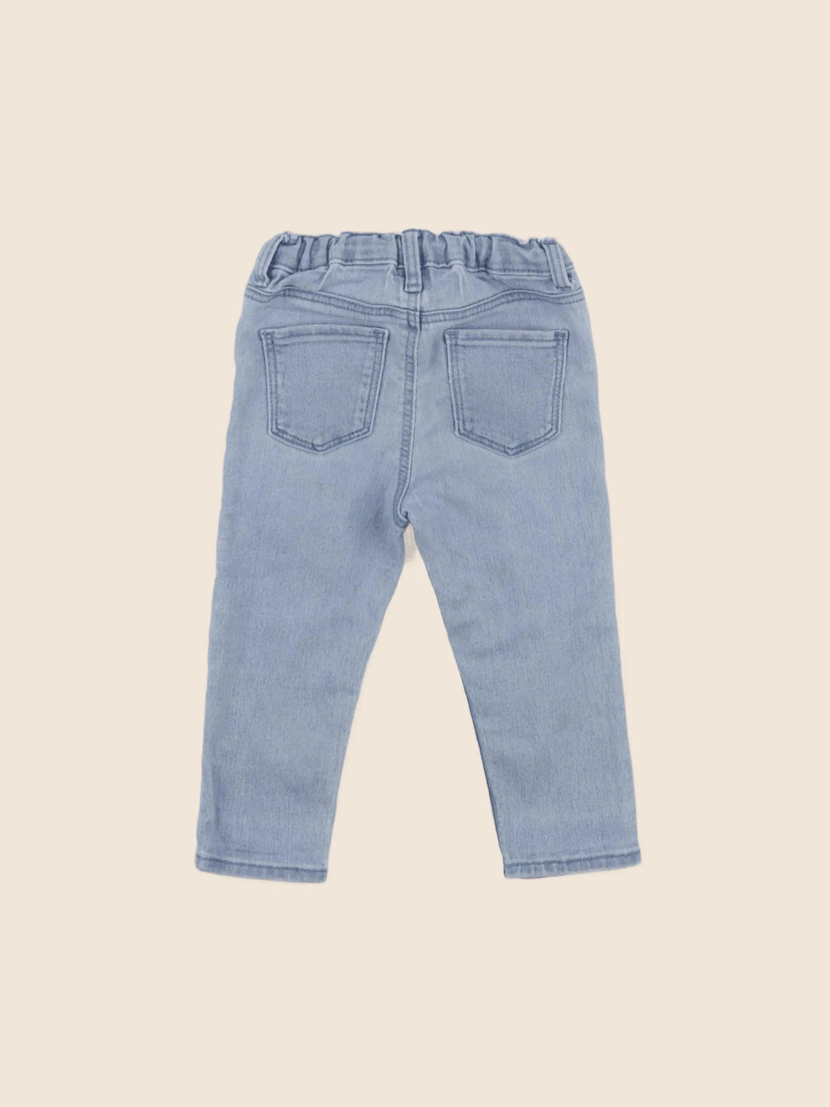 H&M - jean bleu - 9/12 mois