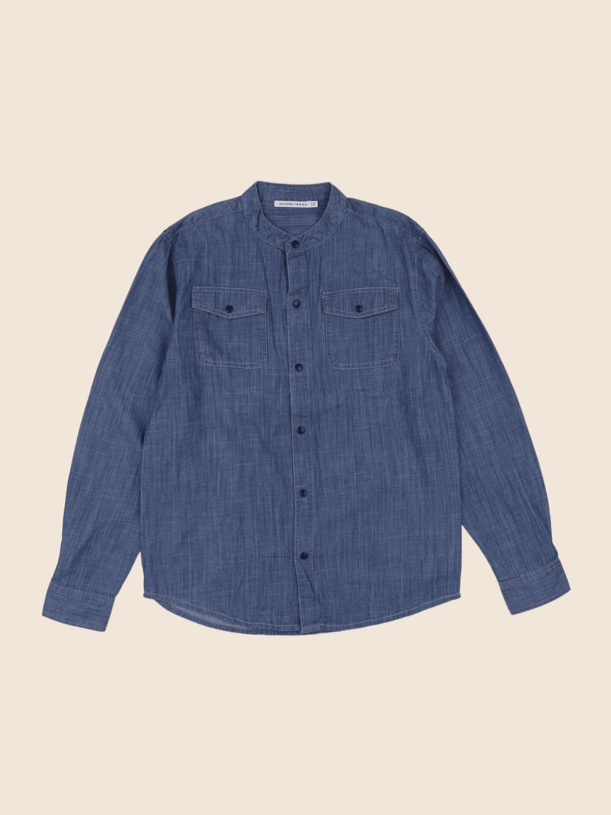 Monoprix - chemise bleu - 12 ans
