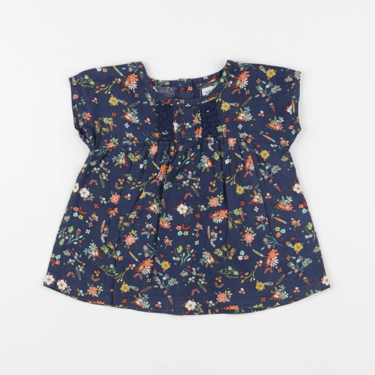 Vertbaudet - blouse multicolore - 9 mois