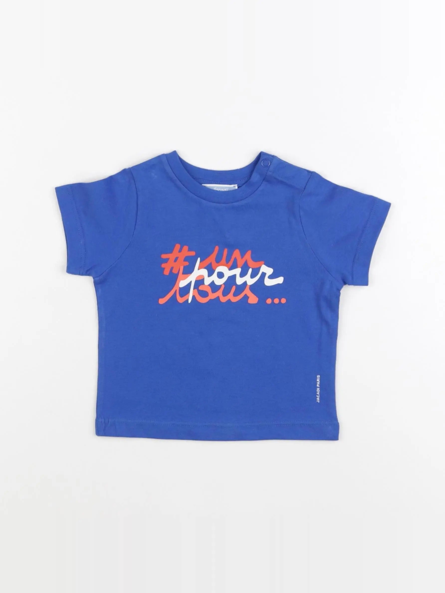 Jacadi - tee-shirt bleu - 12 mois