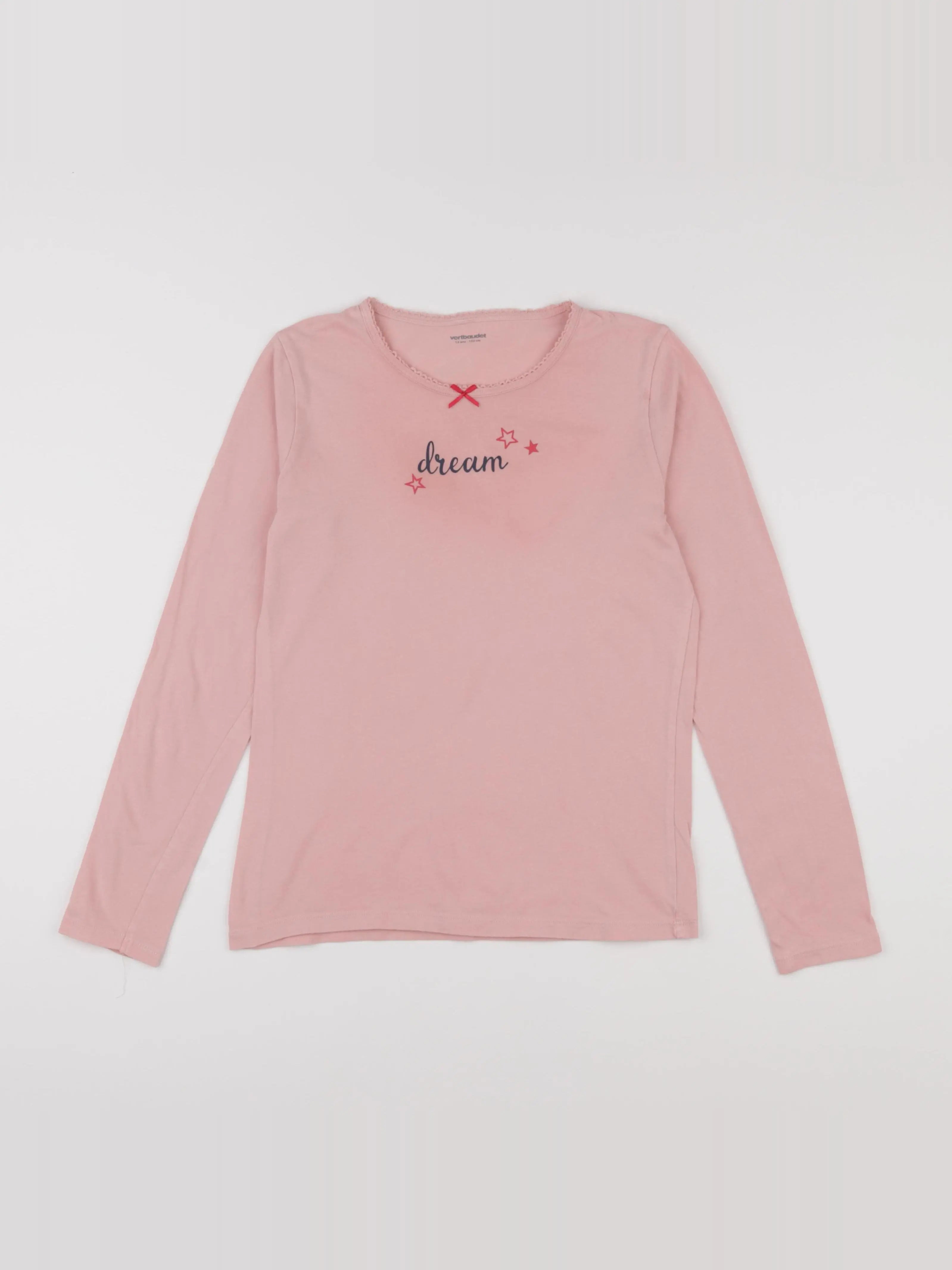 Vertbaudet - maillot de corps rose - 12 ans