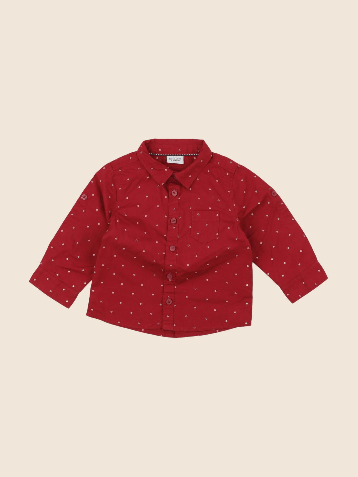 Tape à l'oeil - chemise rouge - 18 mois