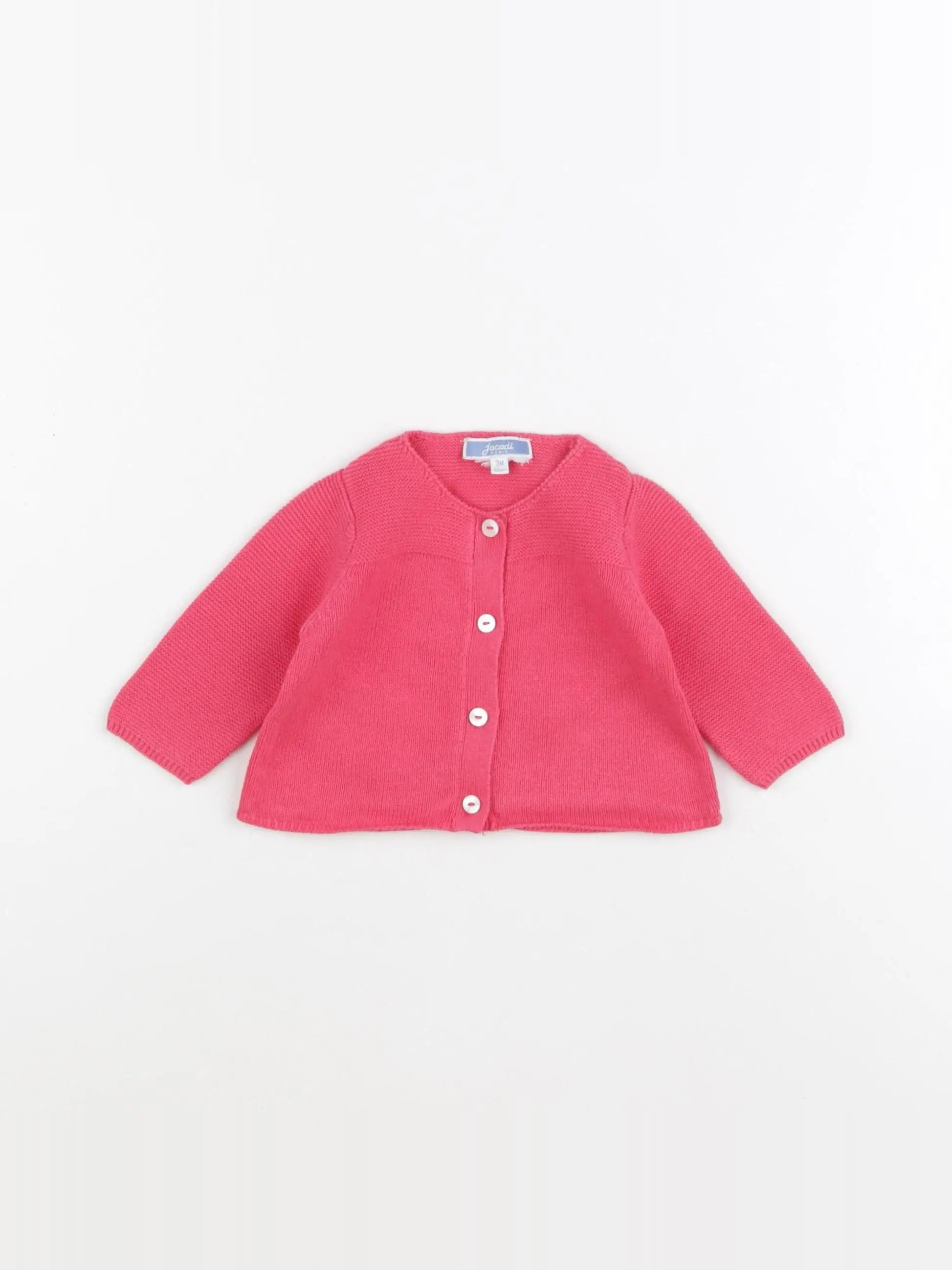 Jacadi - gilet rose - 3 mois