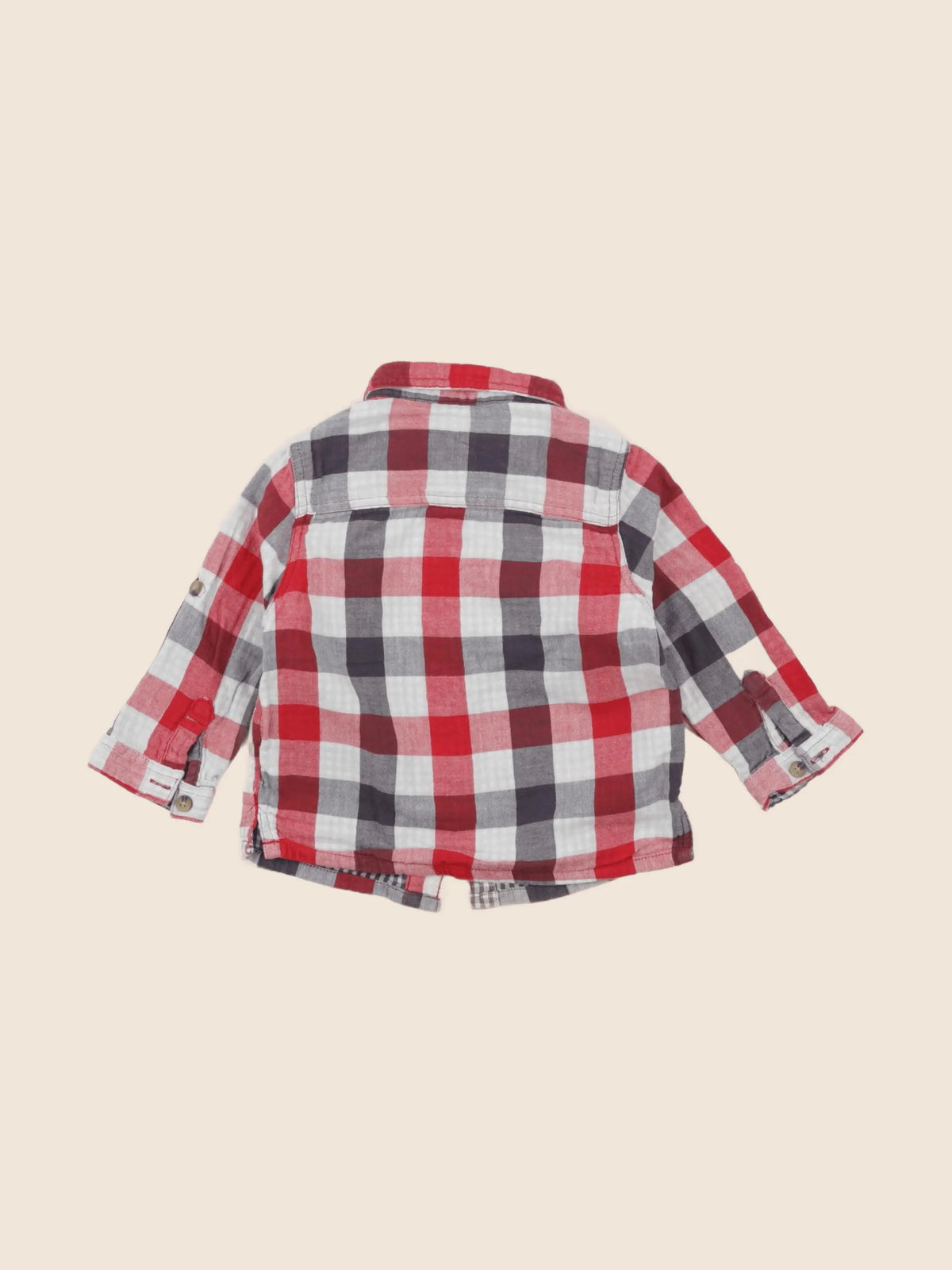 Vertbaudet - chemise multicolore - 12 mois