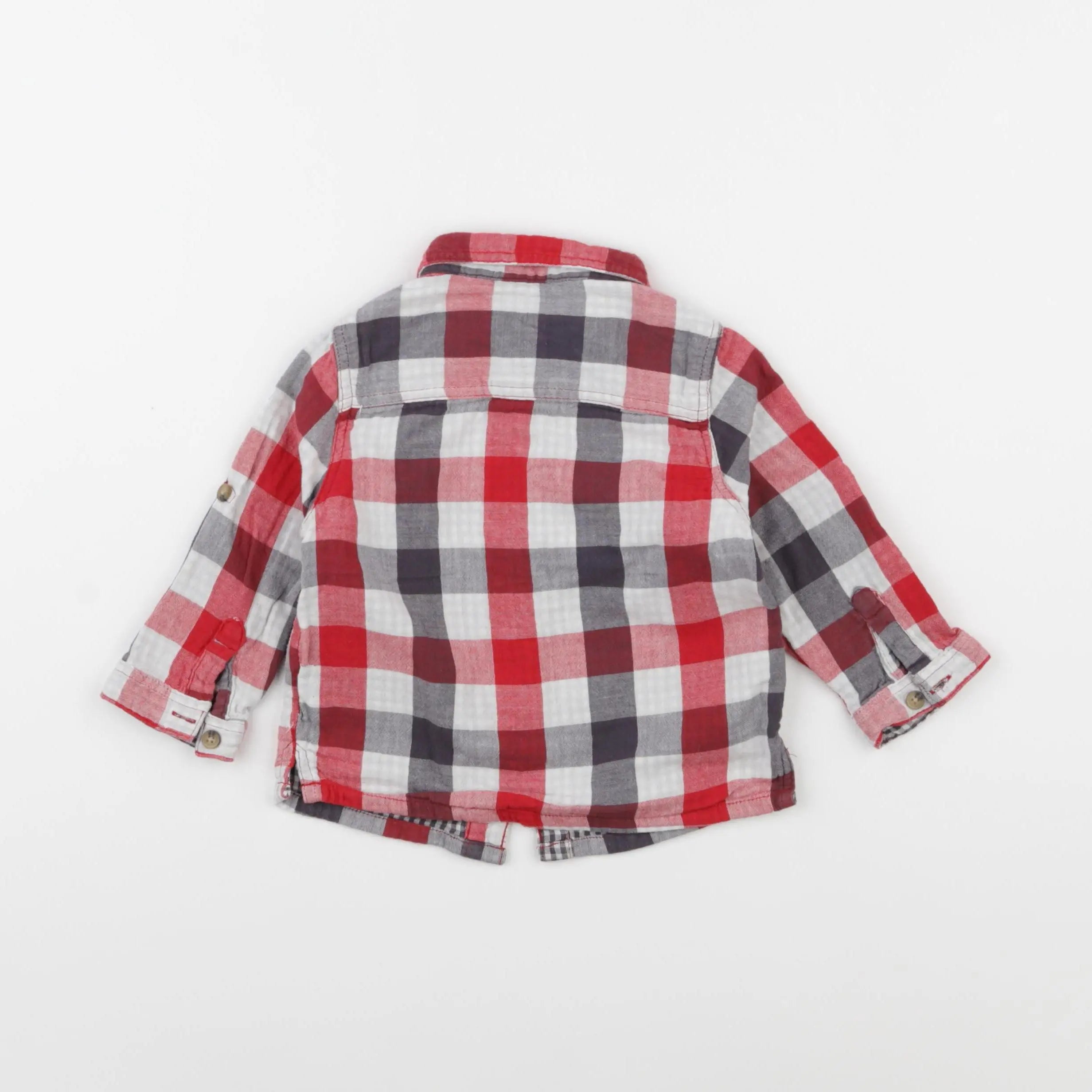 Vertbaudet - chemise multicolore - 12 mois