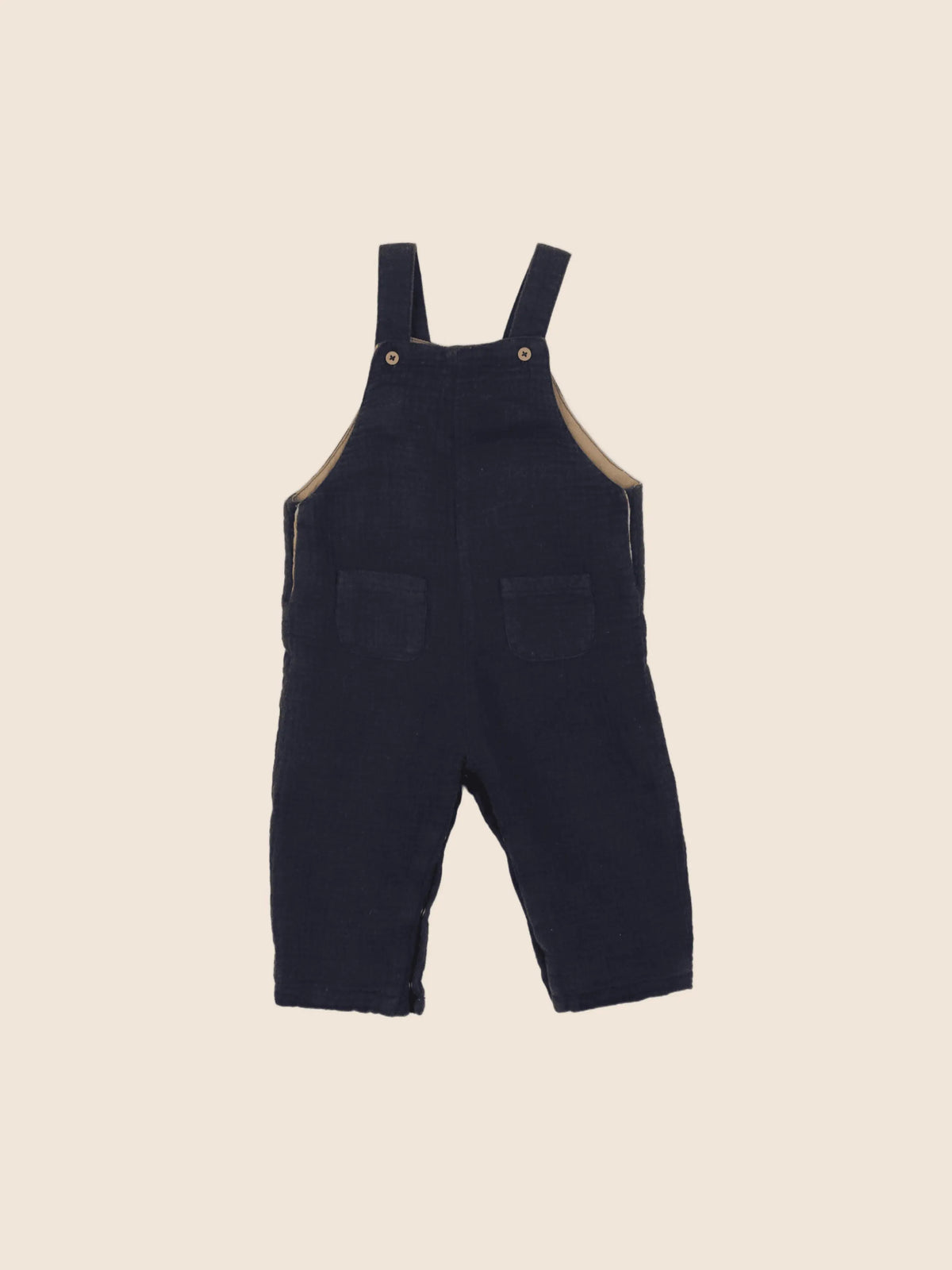 Natalys - salopette doublé bleu - 6 mois