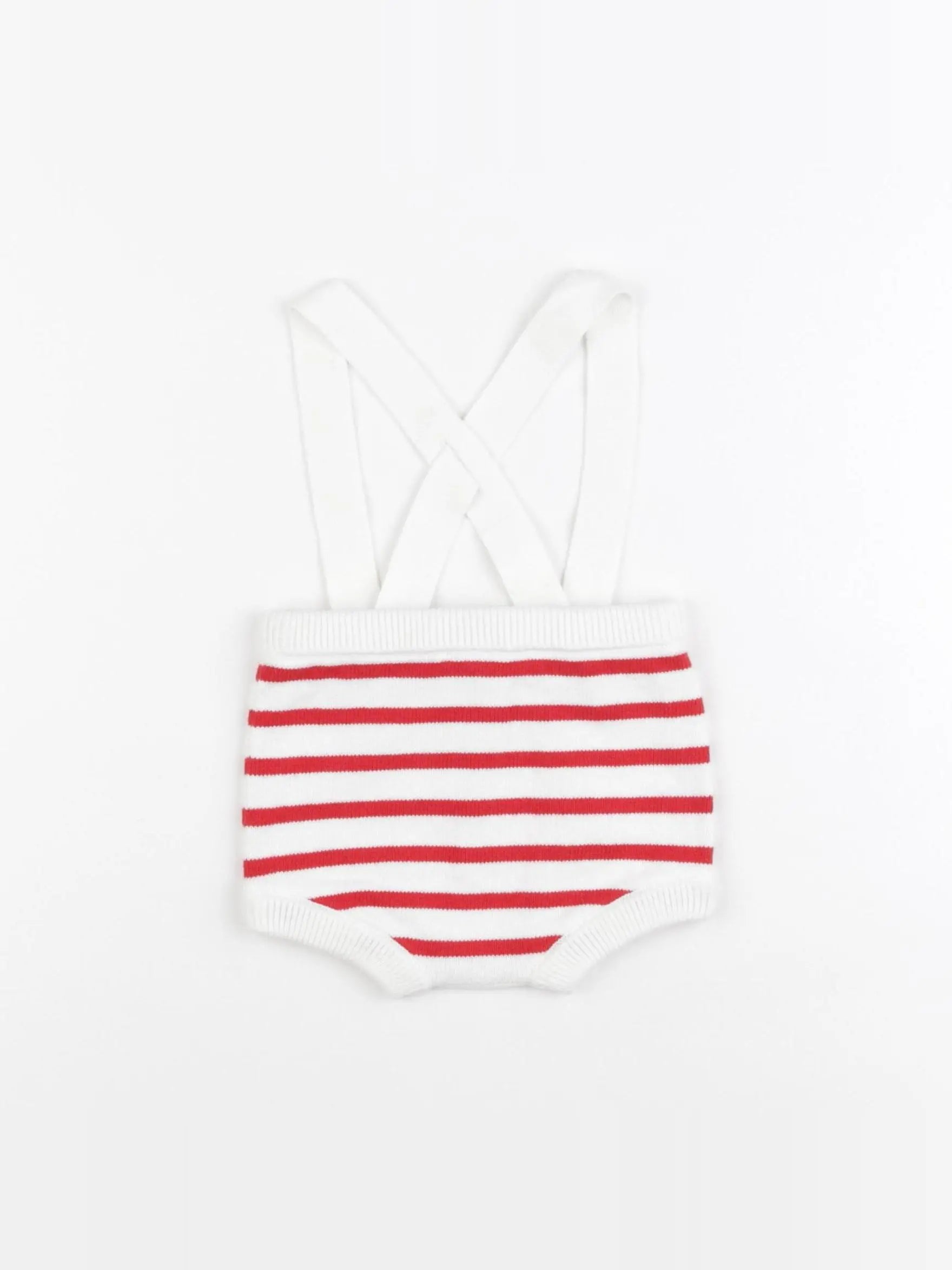 Jacadi - bloomer blanc, rouge - 6 mois