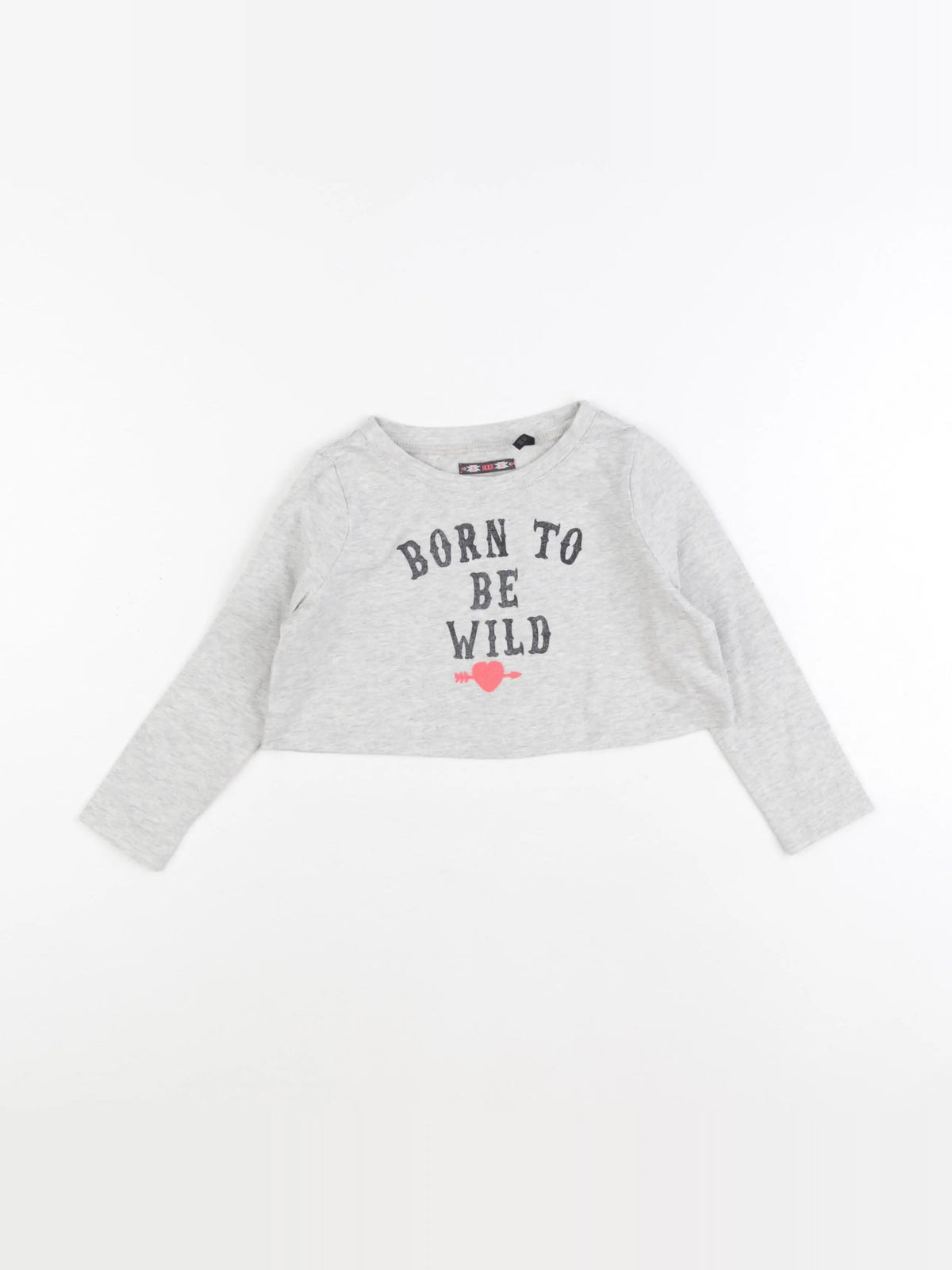 IKKS - tee-shirt court gris - 3 ans