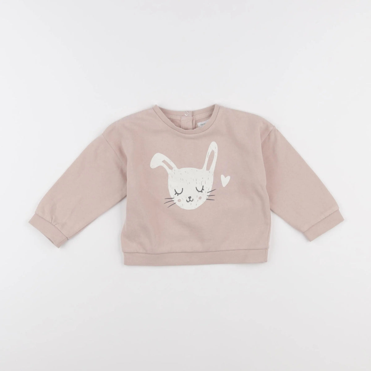 Vertbaudet - sweat rose - 18 mois