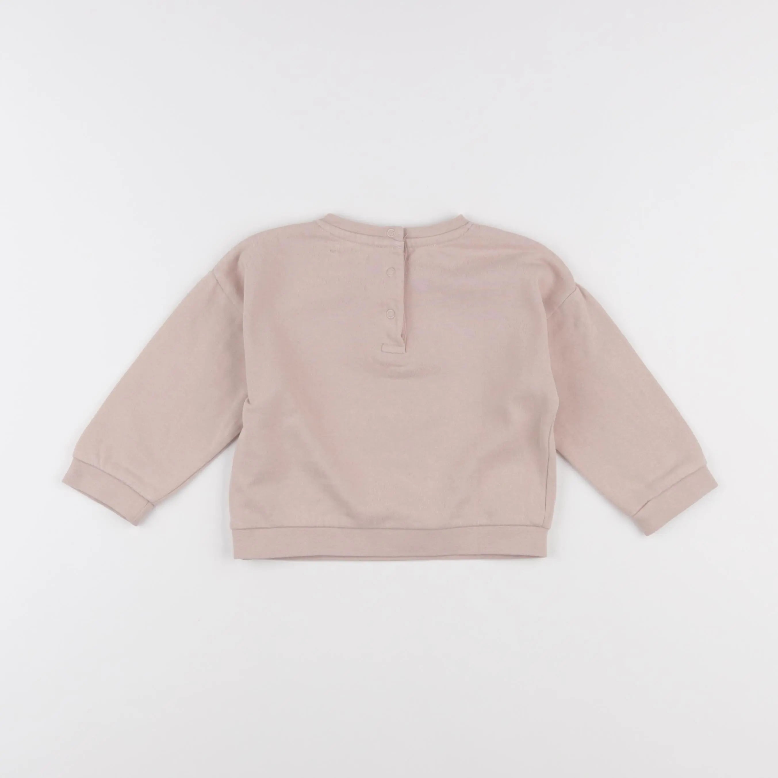 Vertbaudet - sweat rose - 18 mois