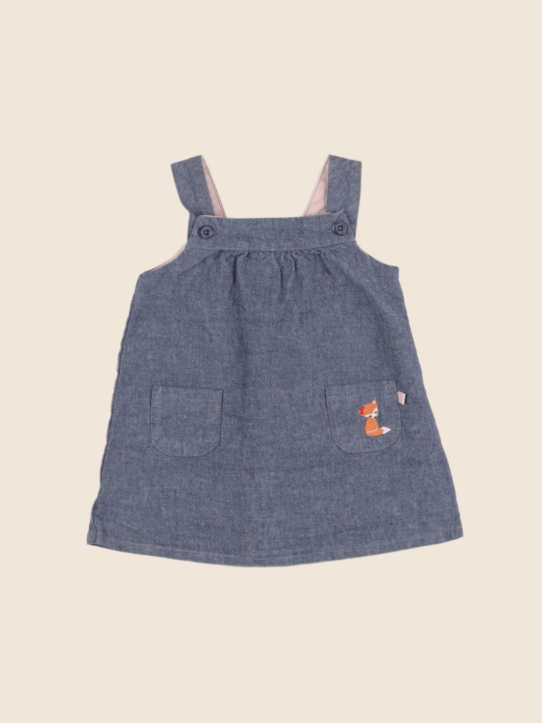 Cadet Rousselle - robe bleu - 6 mois