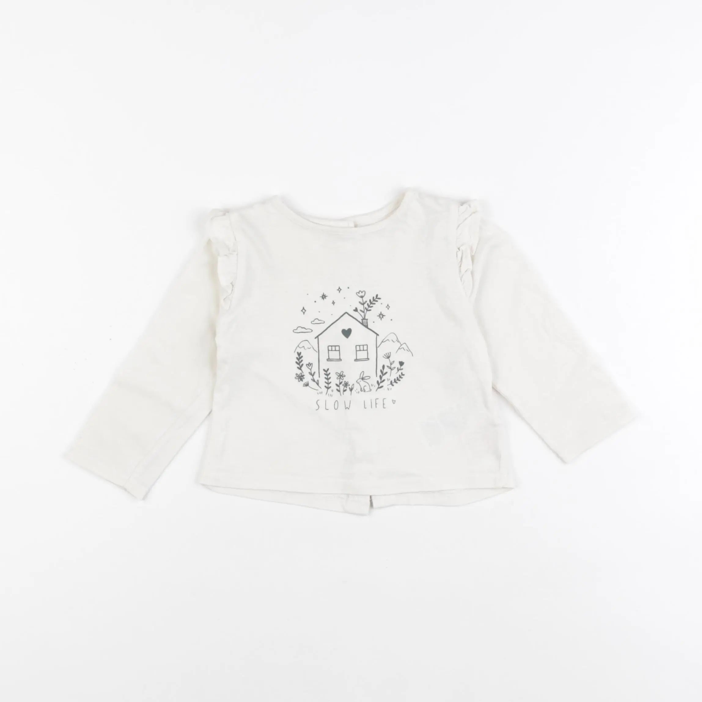 Vertbaudet - tee-shirt beige - 9 mois