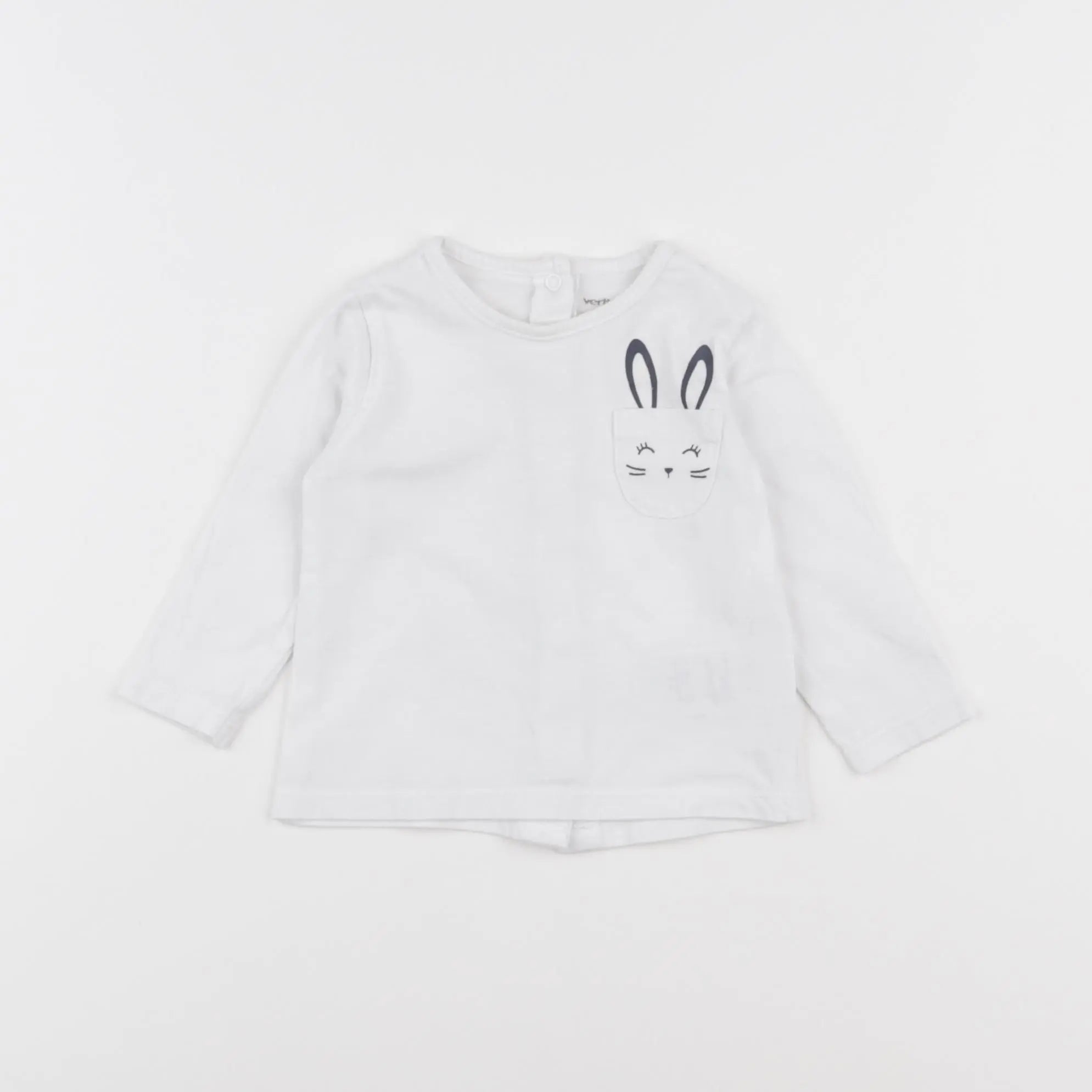 Vertbaudet - tee-shirt blanc - 6 mois