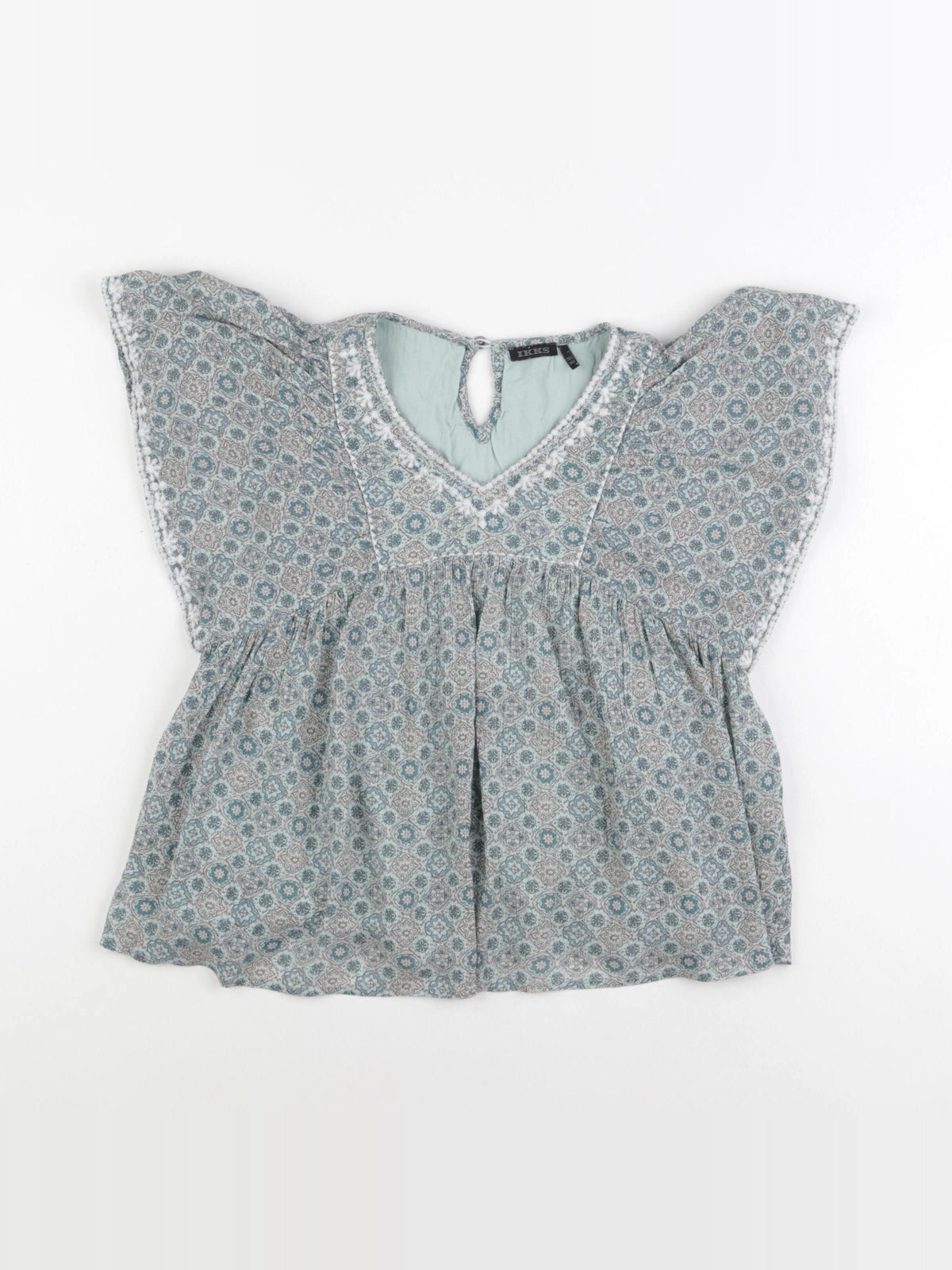 IKKS - blouse vert - 10 ans
