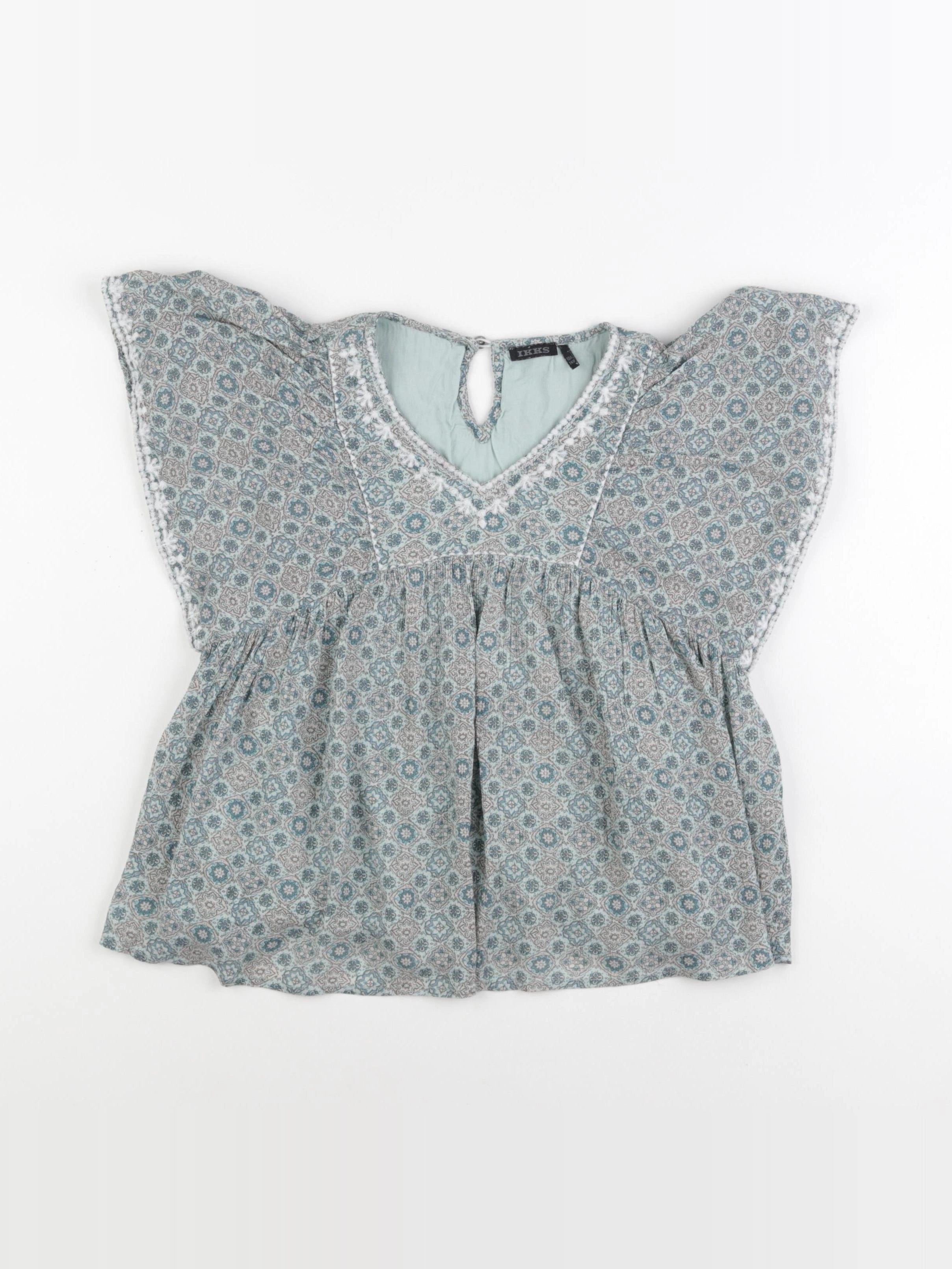 IKKS - blouse vert - 10 ans