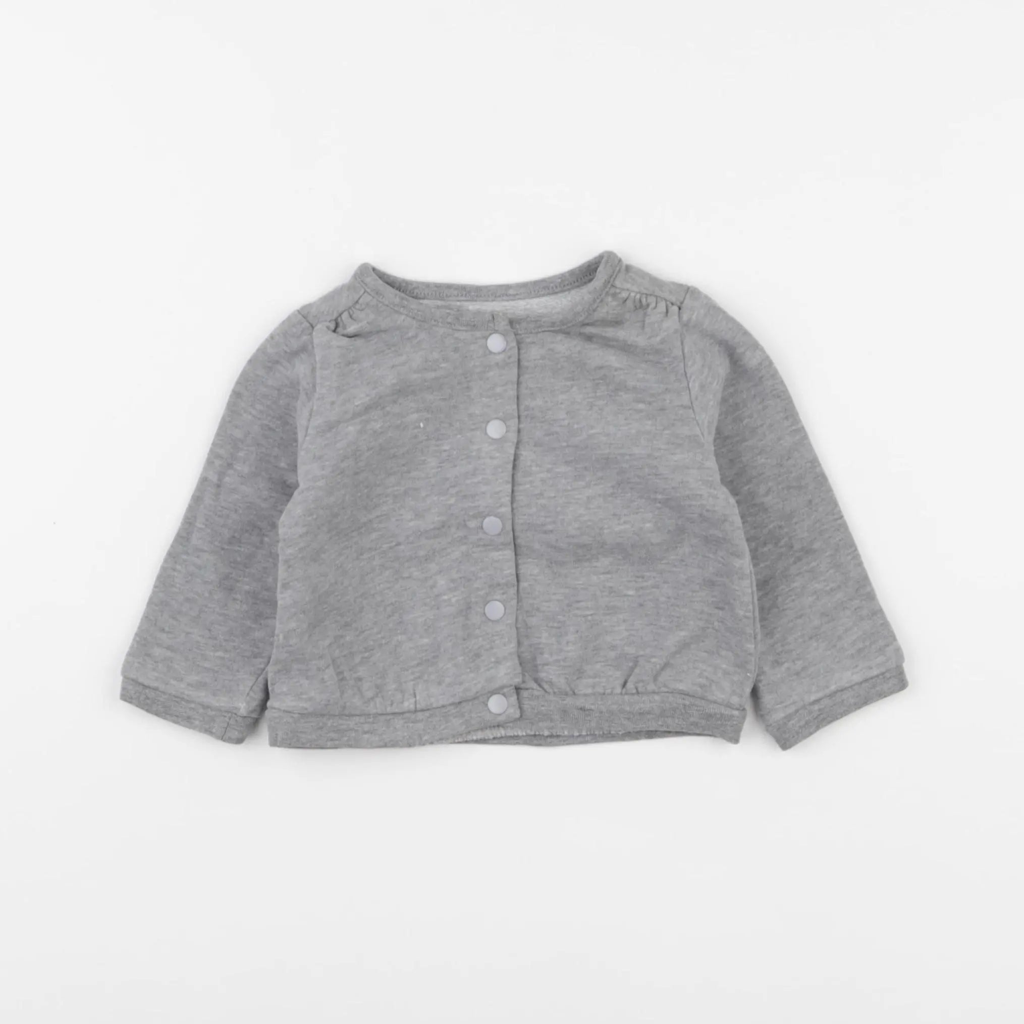 Vertbaudet - gilet gris - 6 mois