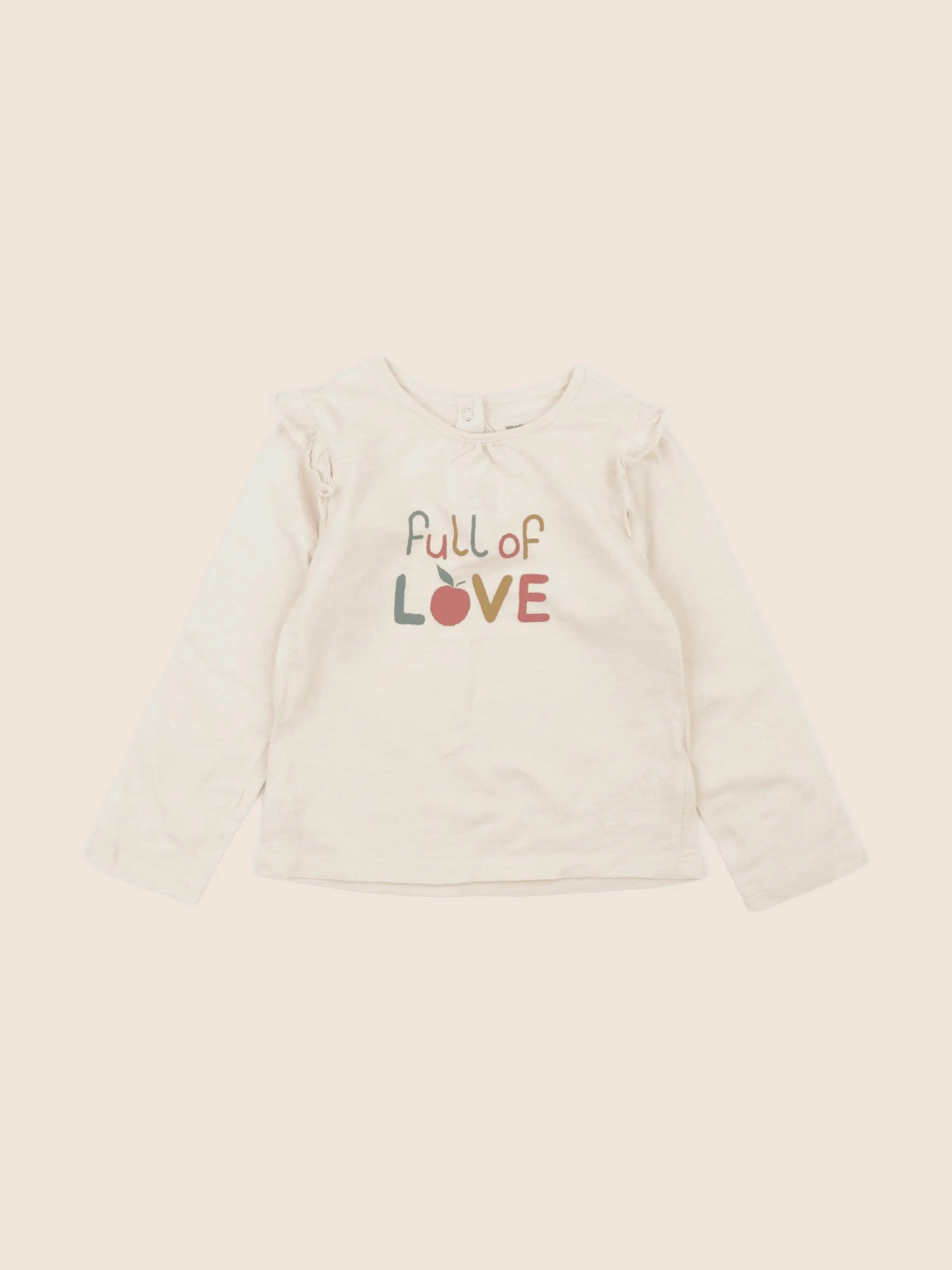 Vertbaudet - tee-shirt beige - 24 mois