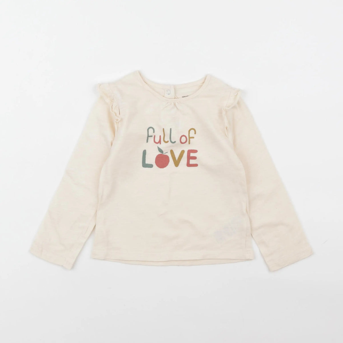 Vertbaudet - tee-shirt beige - 24 mois