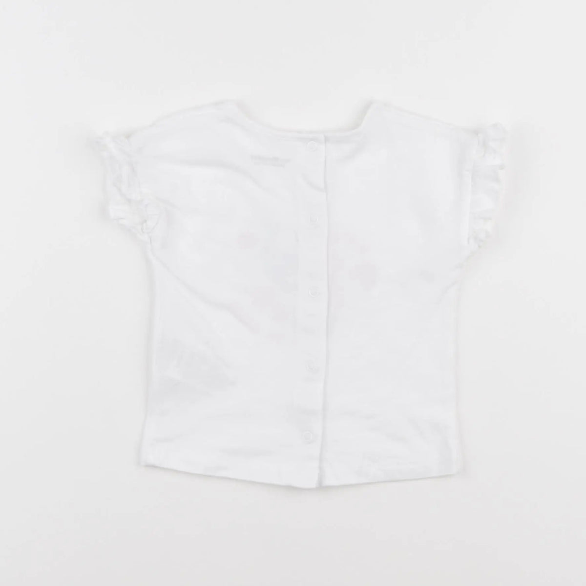 Vertbaudet - tee-shirt blanc - 6 mois