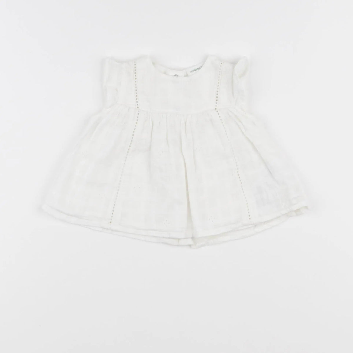 Vertbaudet - blouse blanc - 3 mois