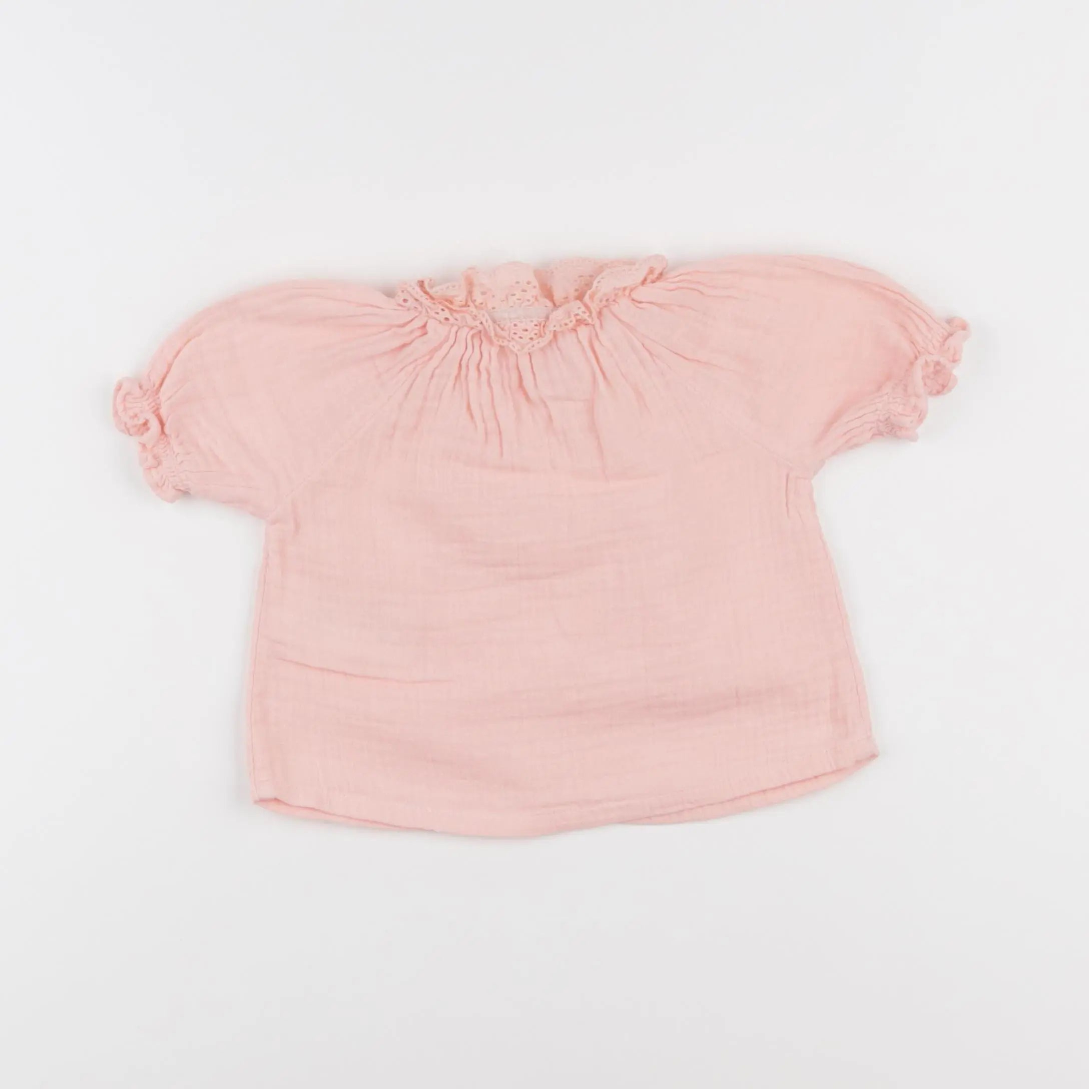 Vertbaudet - blouse rose - 6 mois