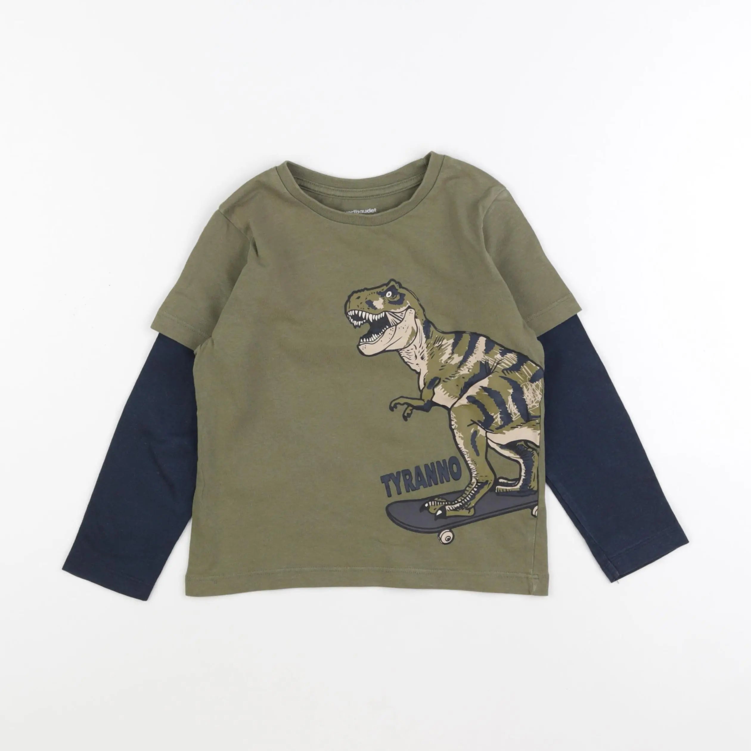 Vertbaudet - tee-shirt vert - 5 ans