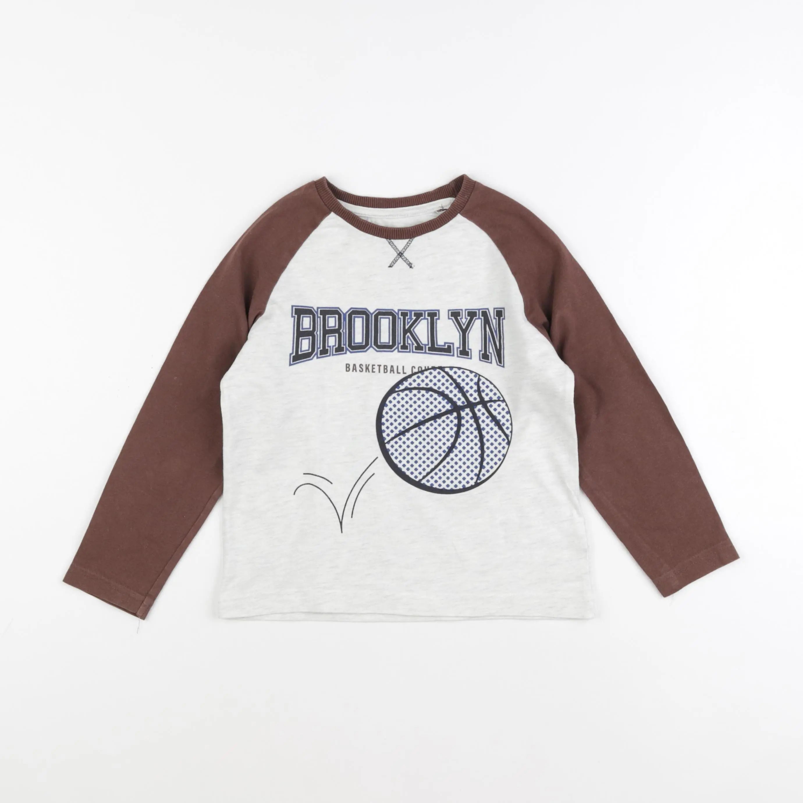 Vertbaudet - tee-shirt gris - 5 ans