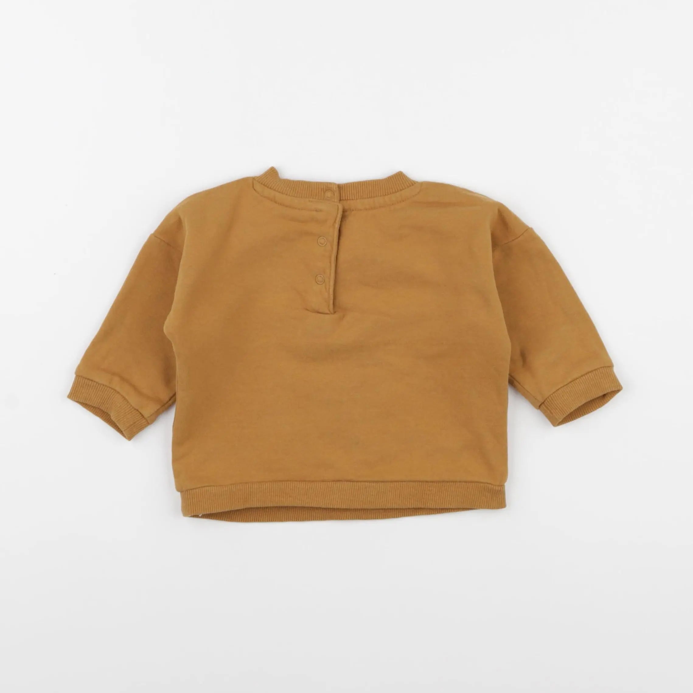 Vertbaudet - sweat marron - 6 mois