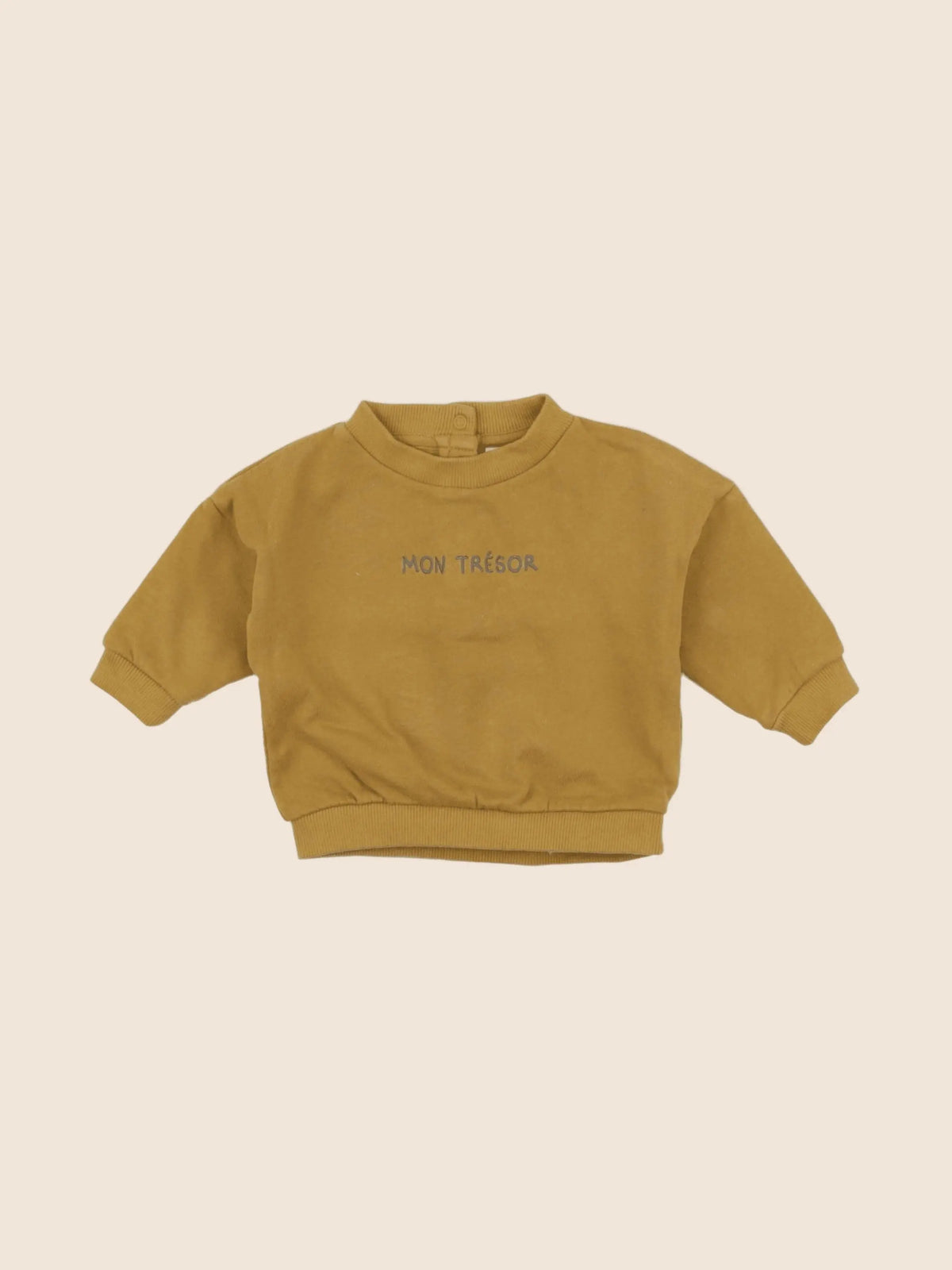 Vertbaudet - sweat marron - 3 mois