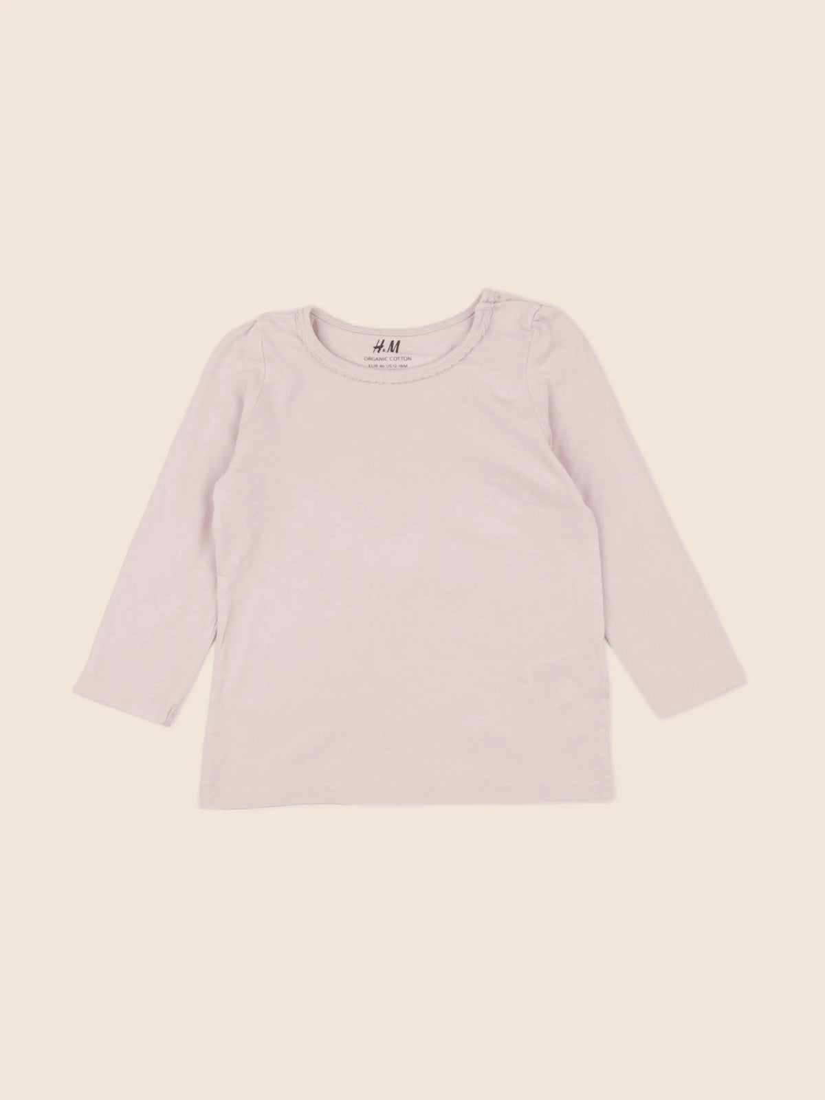 H&M - tee-shirt rose - 12/18 mois