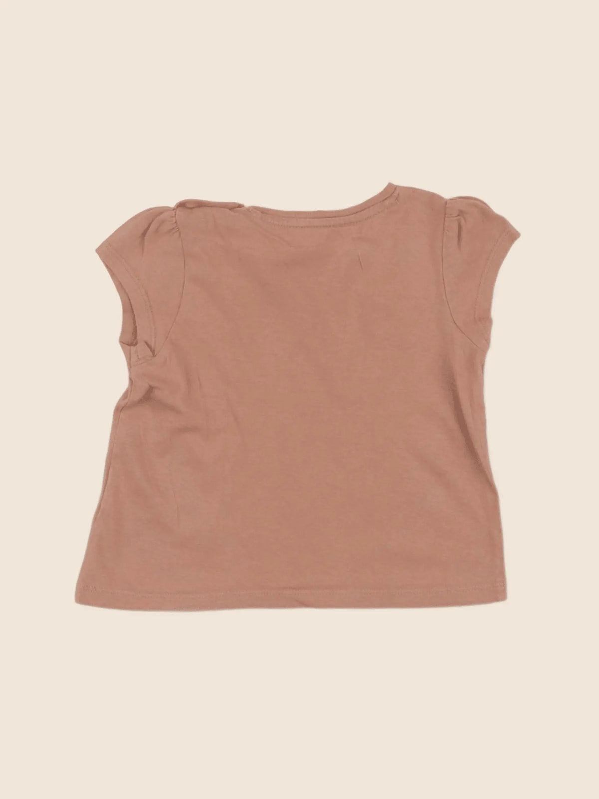 Vertbaudet - tee-shirt marron - 18 mois