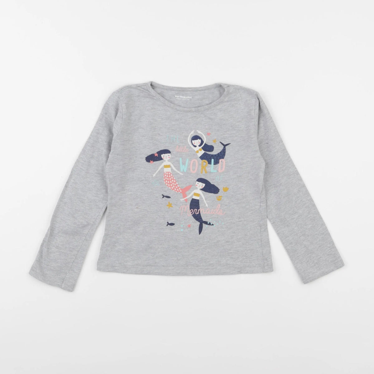 Vertbaudet - tee-shirt gris - 4 ans