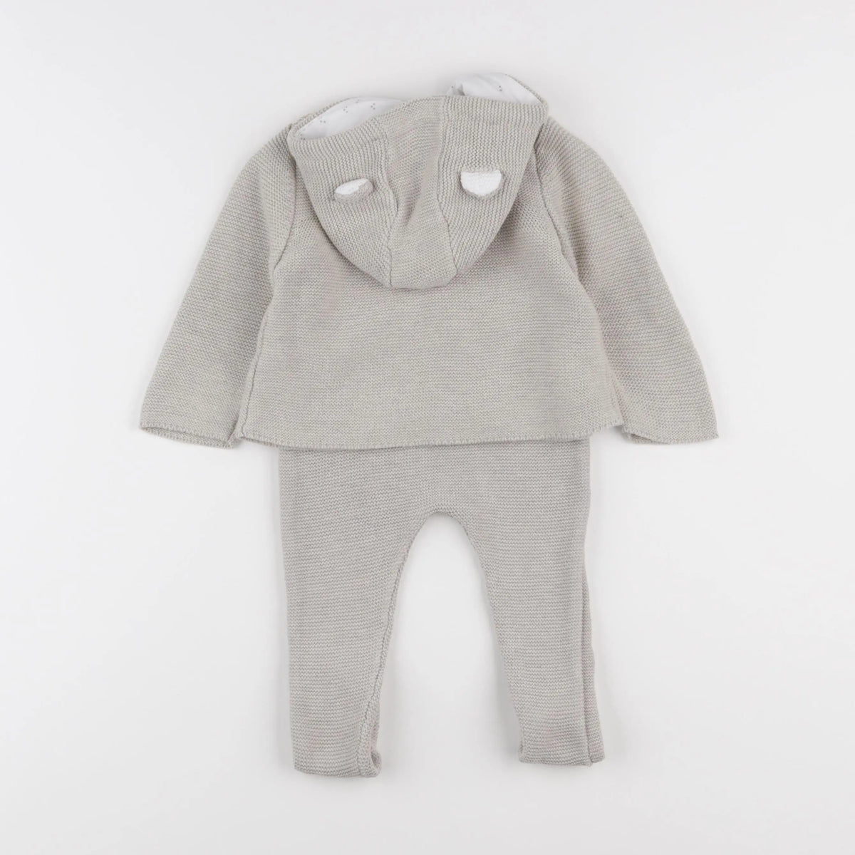 Vertbaudet - ensemble gris - 12 mois