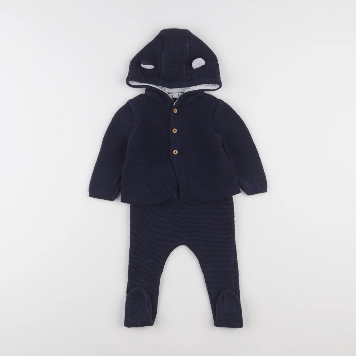 Vertbaudet - ensemble bleu - 9 mois