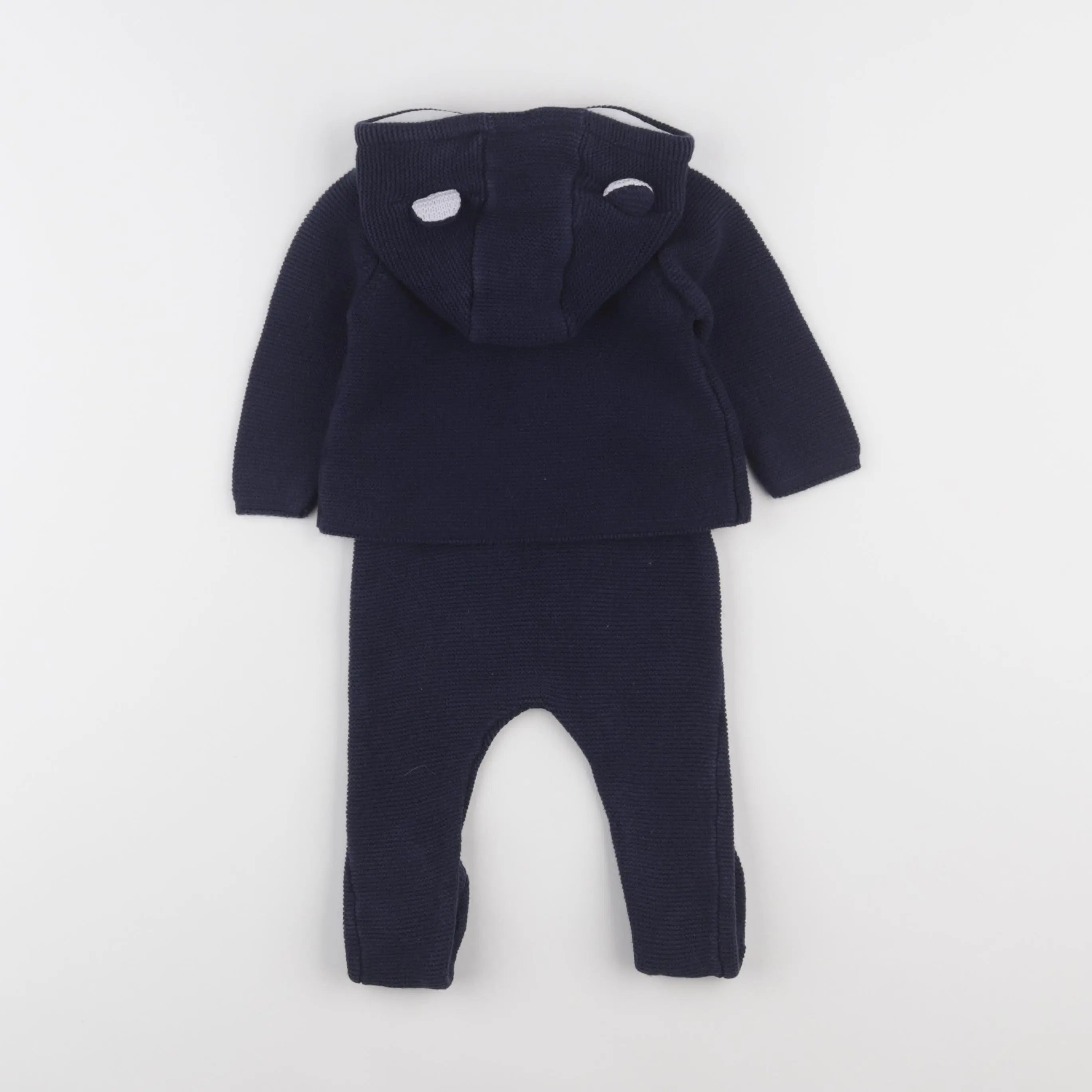 Vertbaudet - ensemble bleu - 9 mois