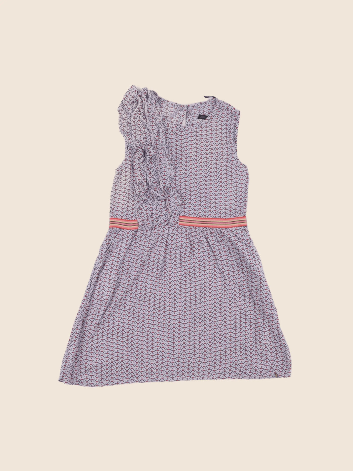 IKKS - robe bleu, rouge - 6 ans