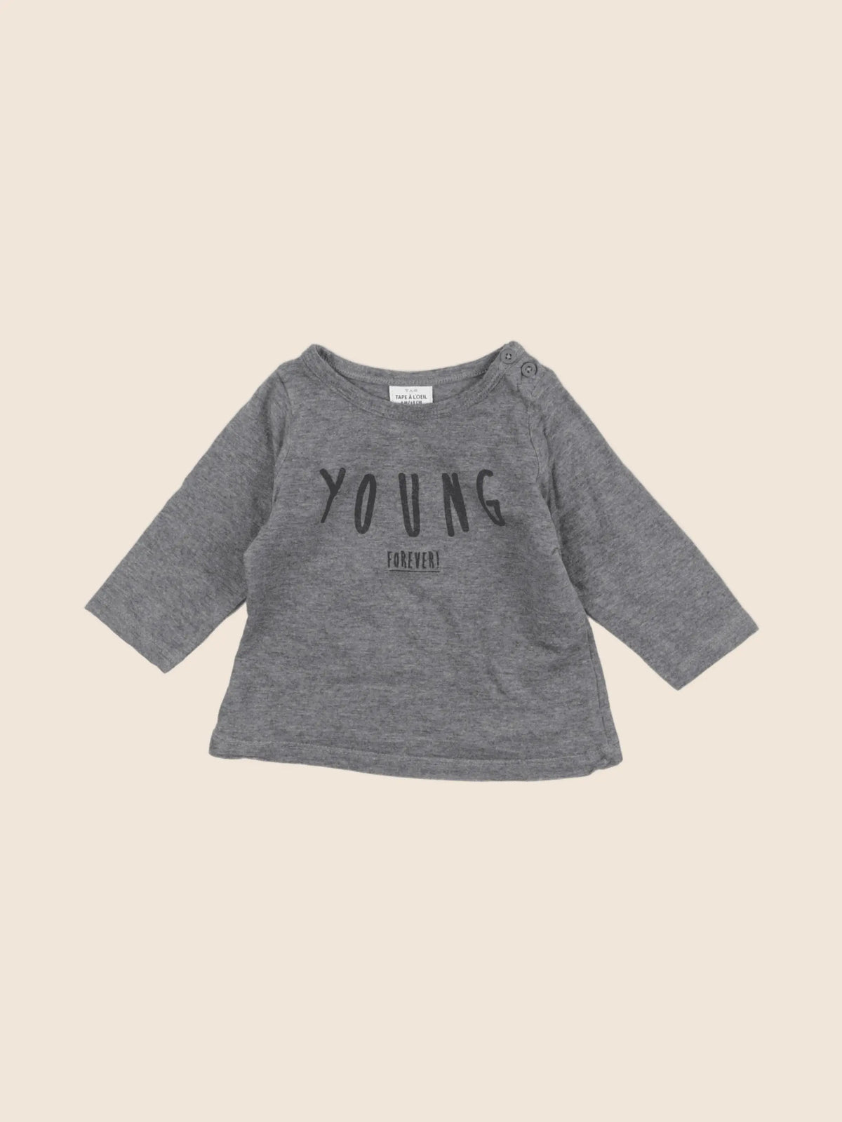 Tape à l'oeil - tee-shirt gris - 6 mois