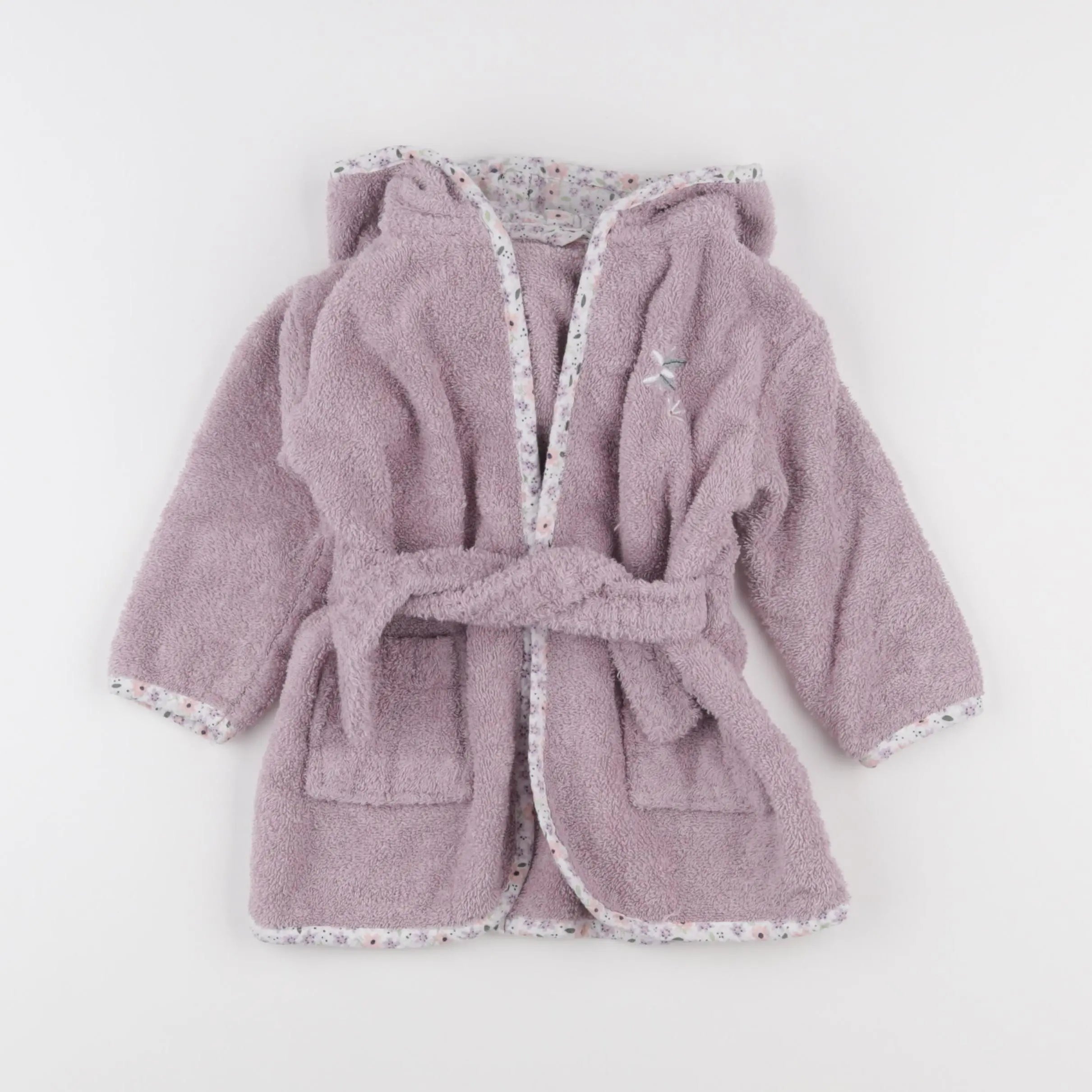 Vertbaudet - peignoir violet - 2 ans