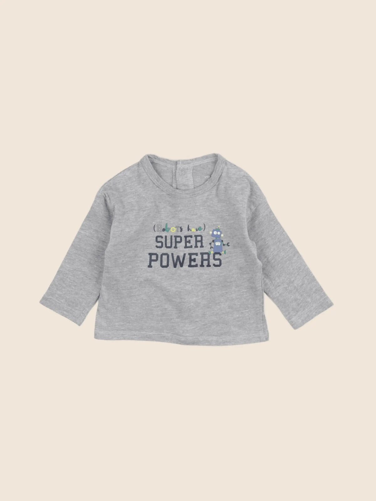Vertbaudet - tee-shirt gris - 6 mois