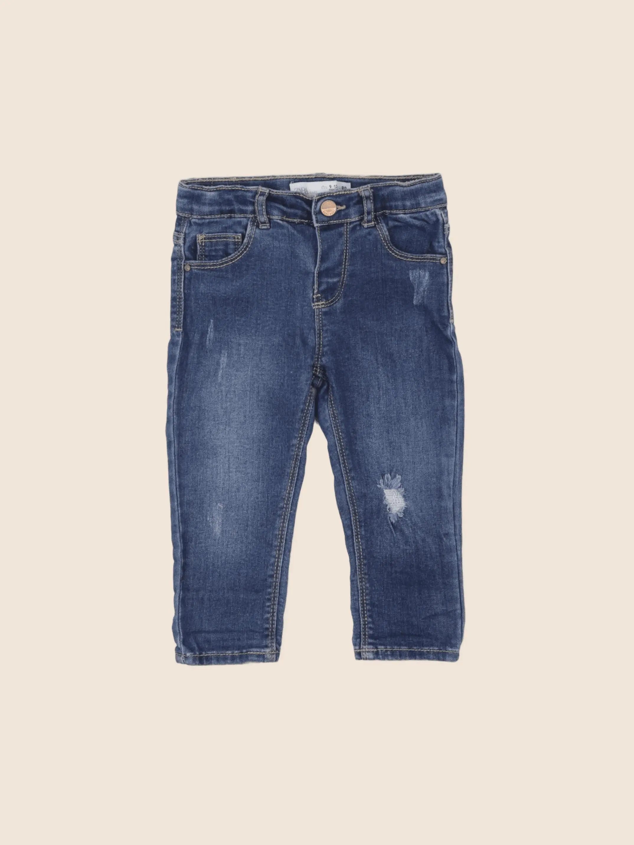 Zara - jean bleu - 9/12 mois
