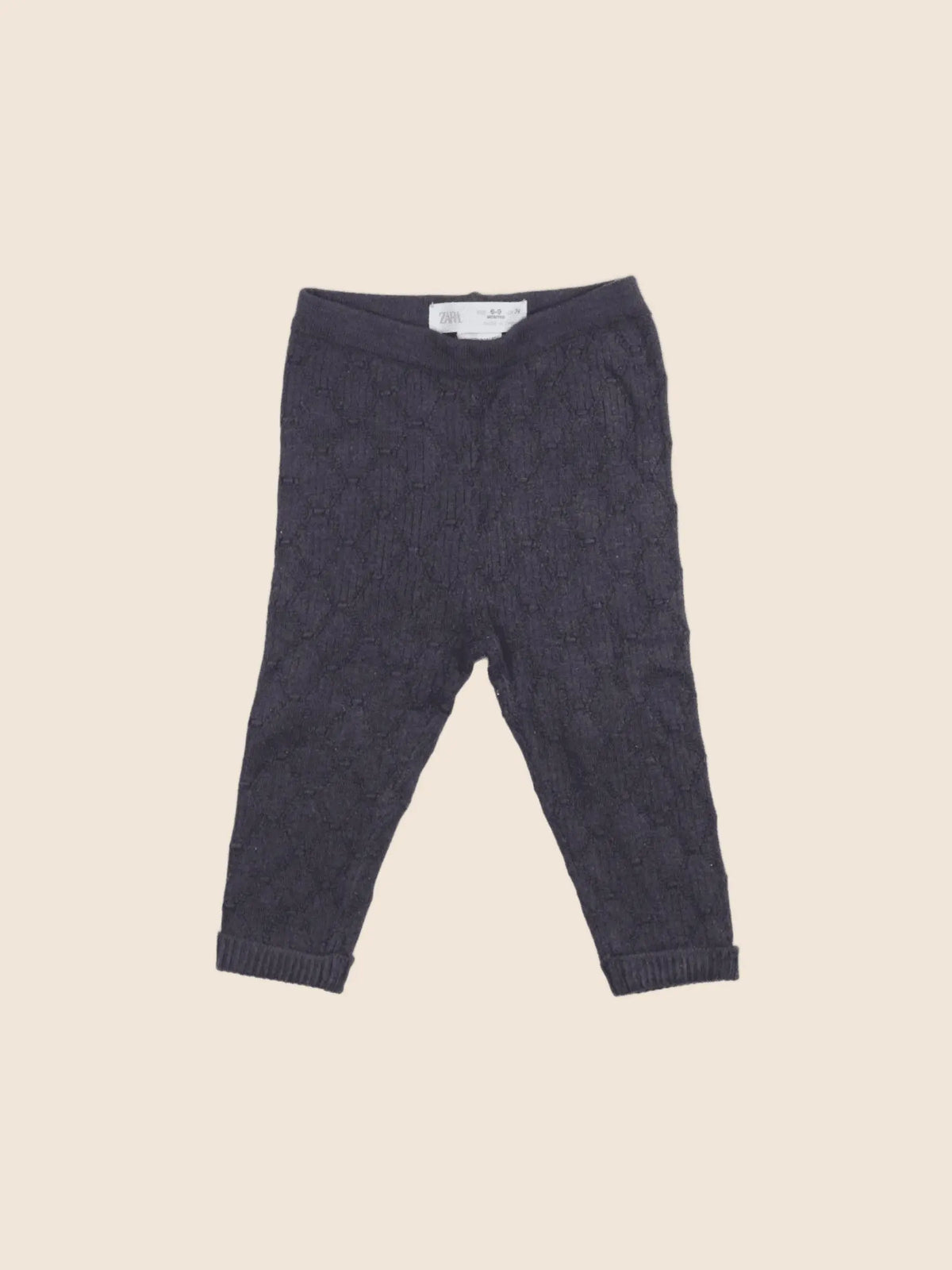 Zara - legging gris - 6/9 mois
