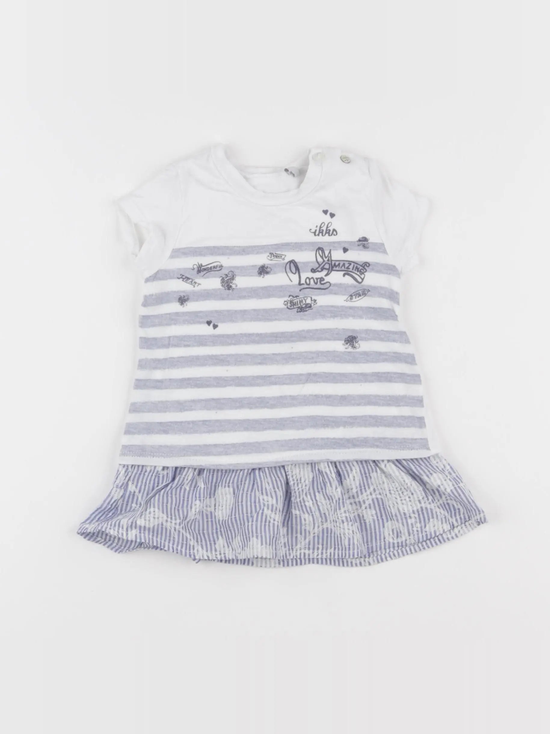IKKS - robe blanc - 6 mois