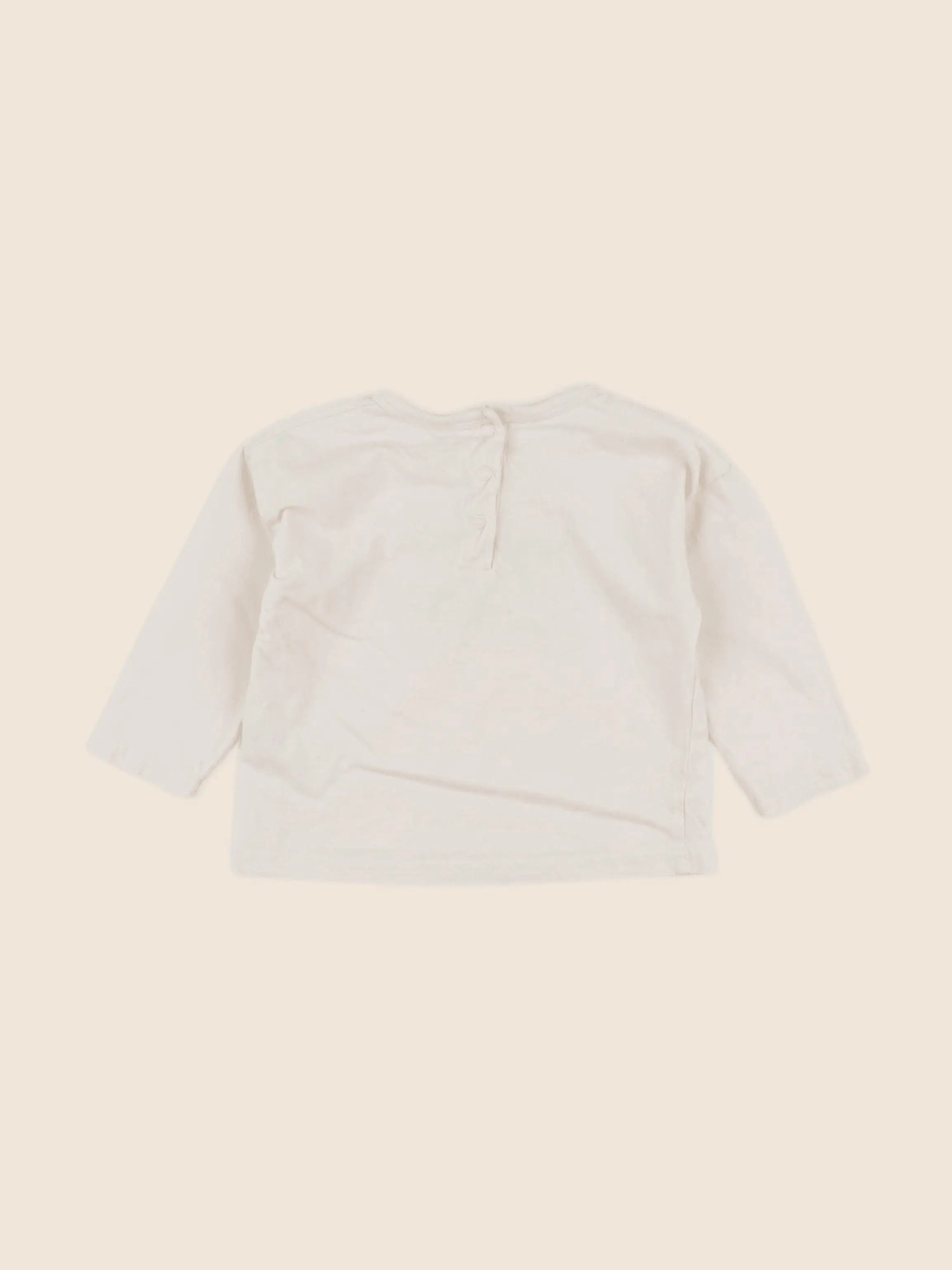 Vertbaudet - tee-shirt beige - 12 mois