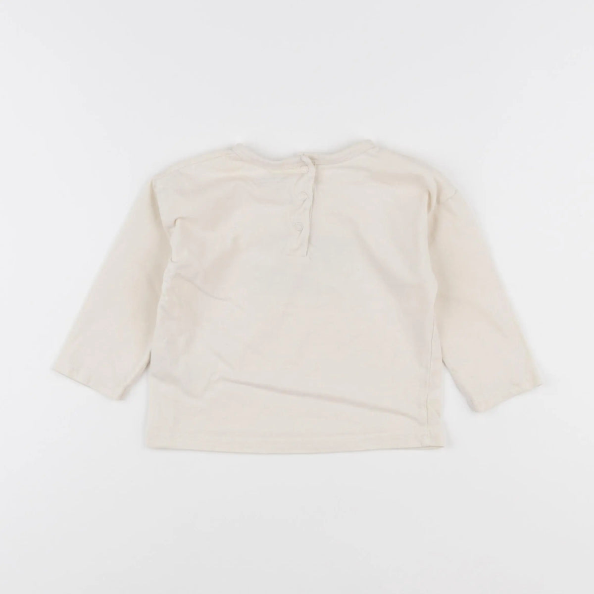 Vertbaudet - tee-shirt beige - 12 mois