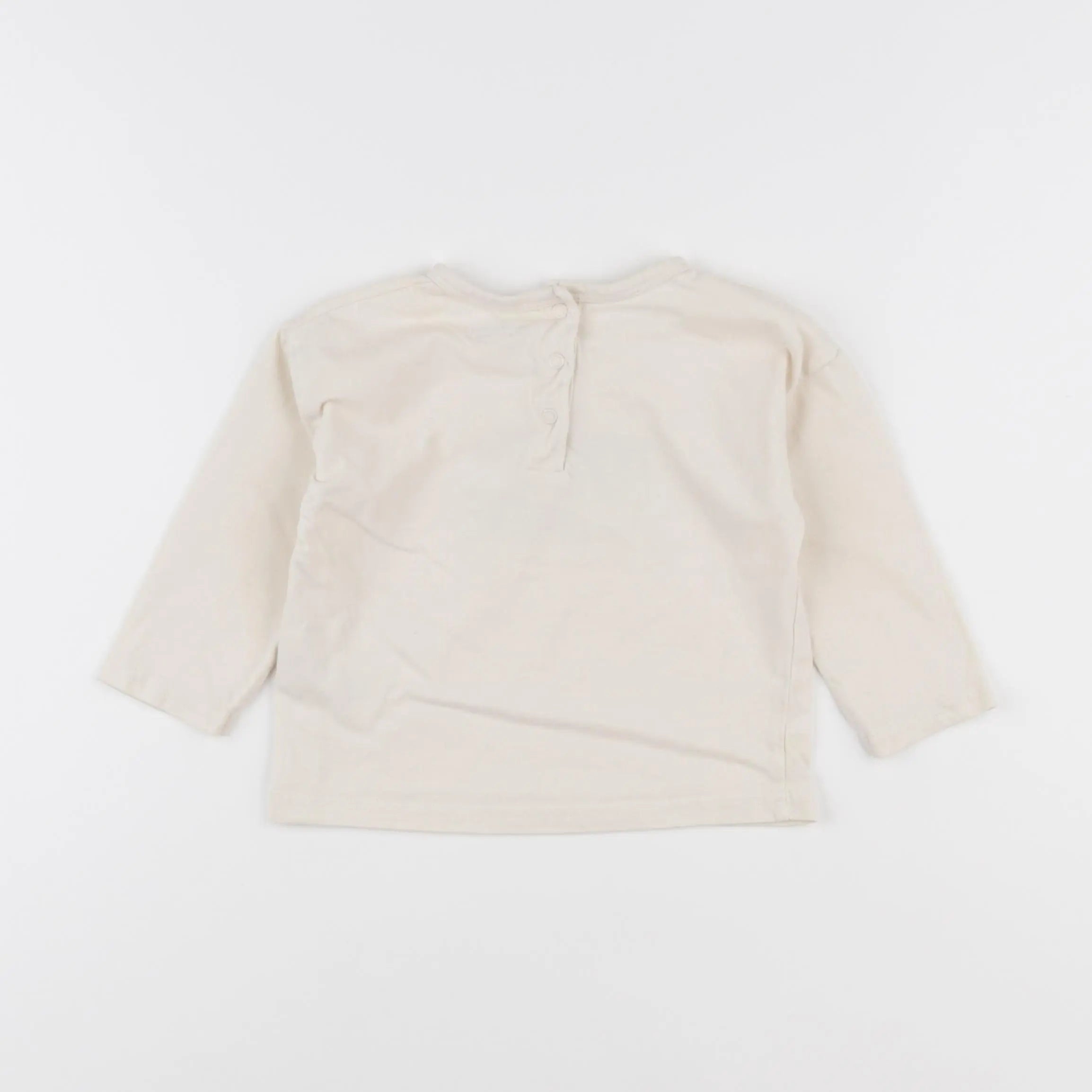 Vertbaudet - tee-shirt beige - 12 mois