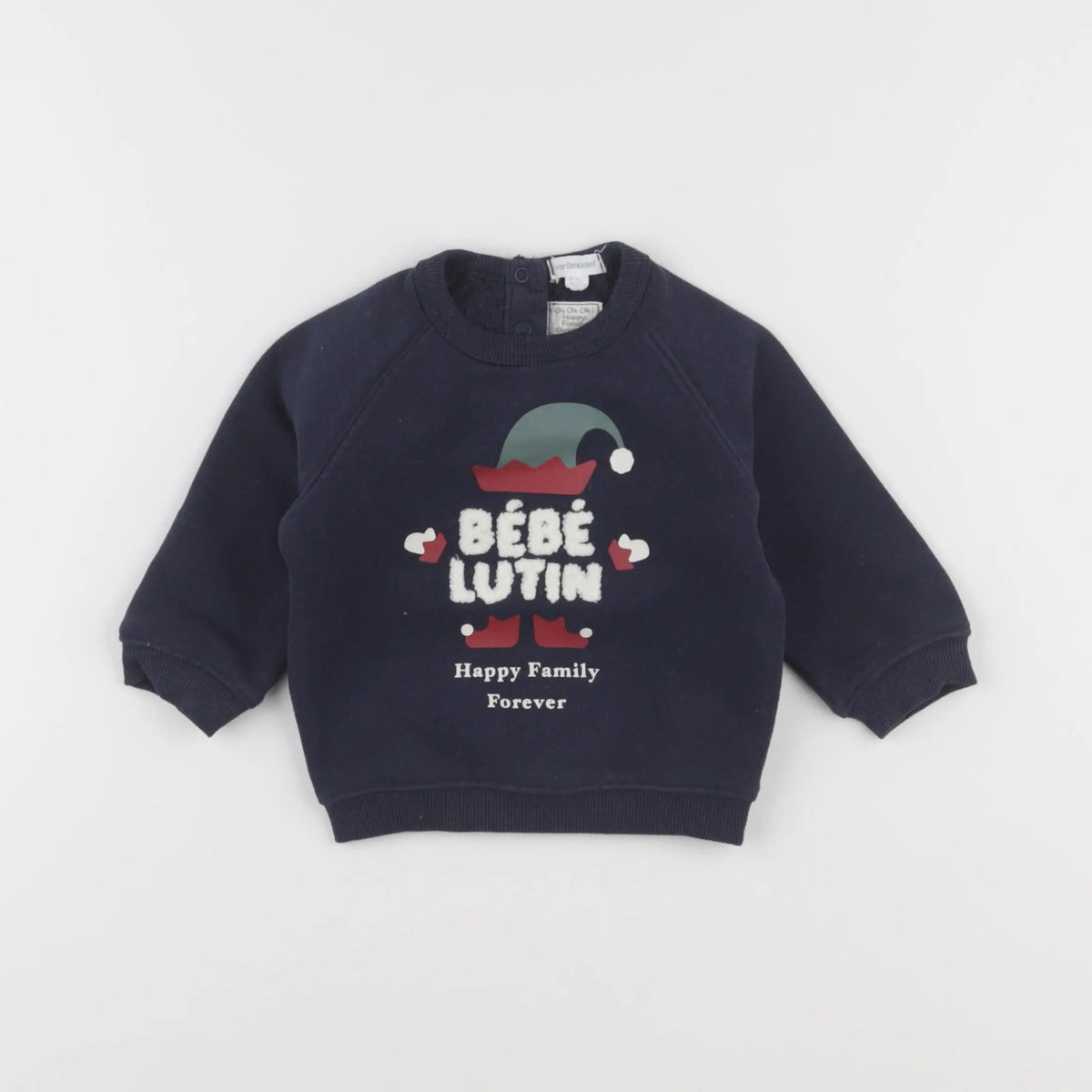 Vertbaudet - sweat bleu - 6 mois