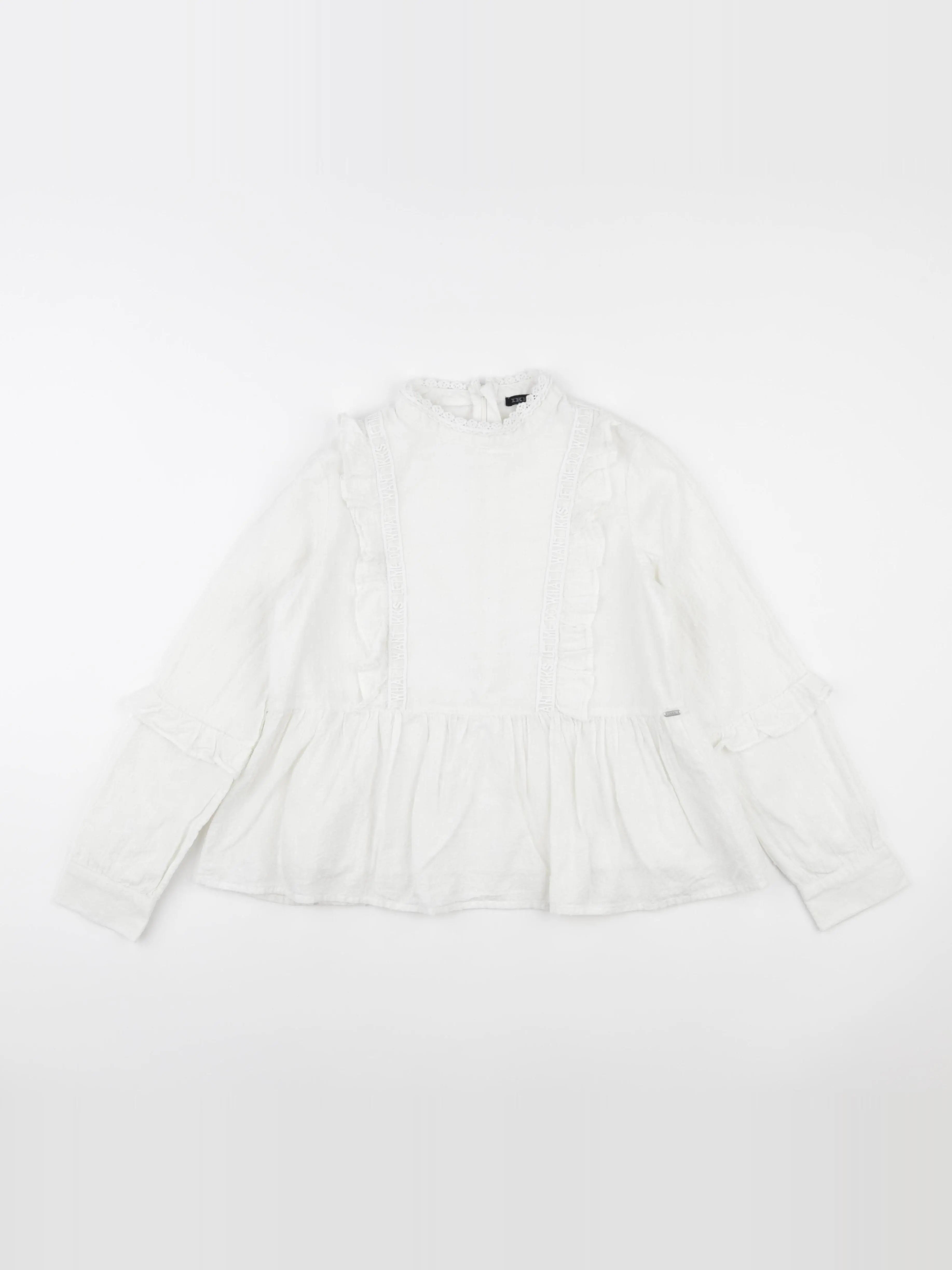 IKKS - blouse blanc - 10 ans